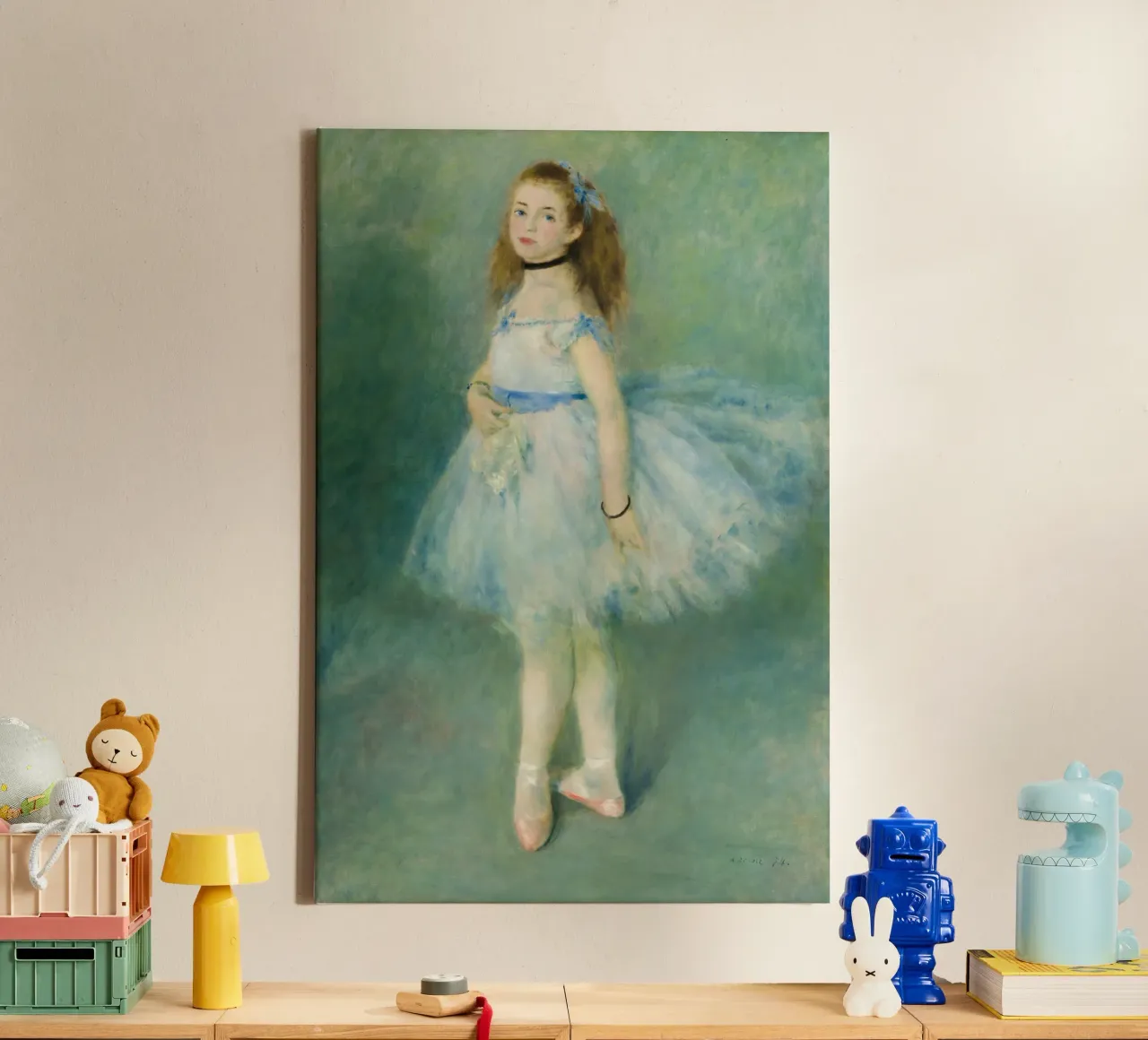 Pierre-Auguste Renoir - The Dancer, 1874 canvas with Floater frame by Timeless Artworks