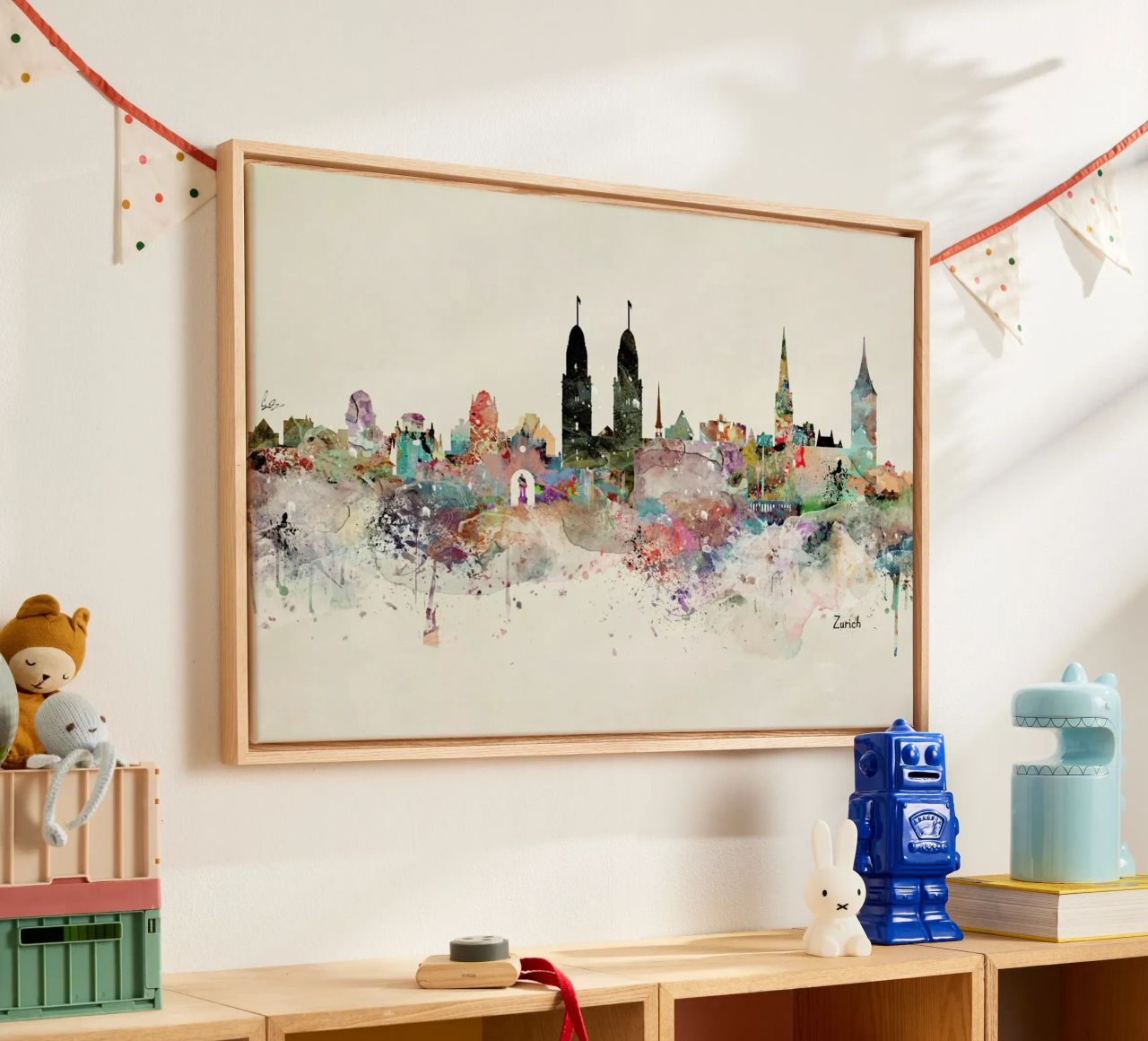 Zurich Leinwand von Brian Buckley