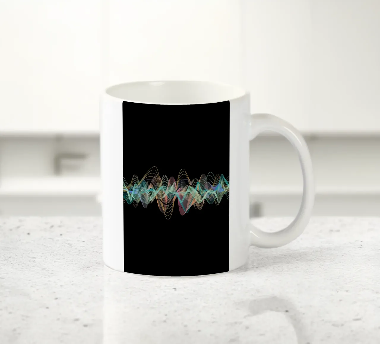 Frequenz-Black ceramic mug by AESTHETIC VIBES by Isabel