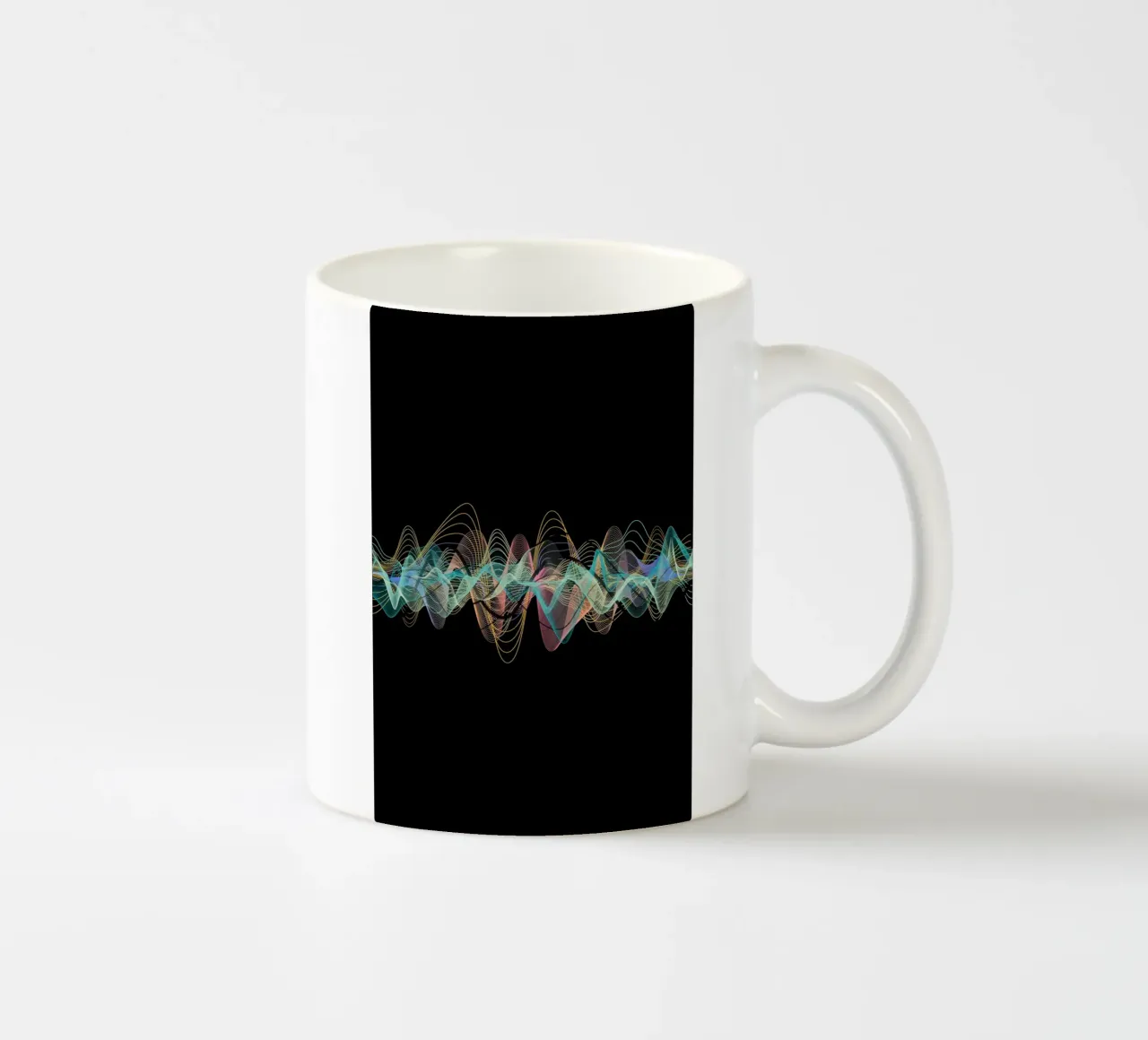 Frequenz-Black ceramic mug by AESTHETIC VIBES by Isabel