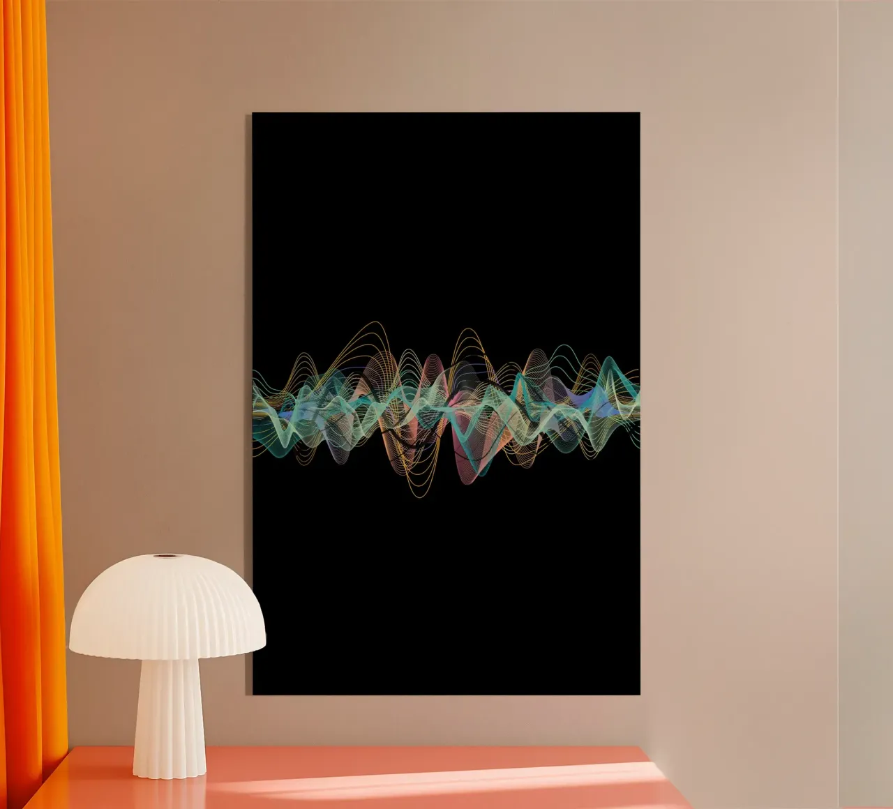 Frequenz-Black plexiglass da AESTHETIC VIBES by Isabel