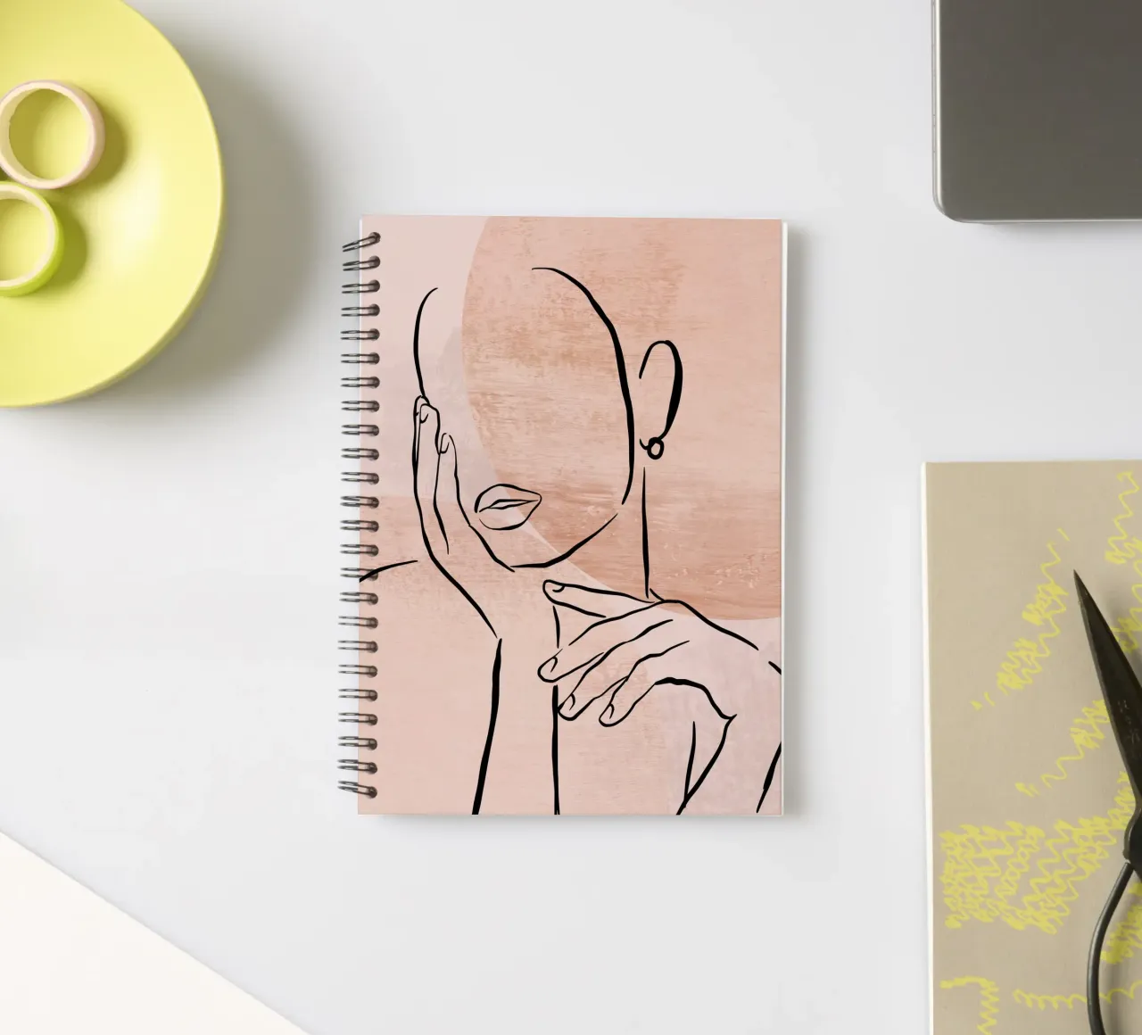 Body Lines No 05 spiral notebook by treechild
