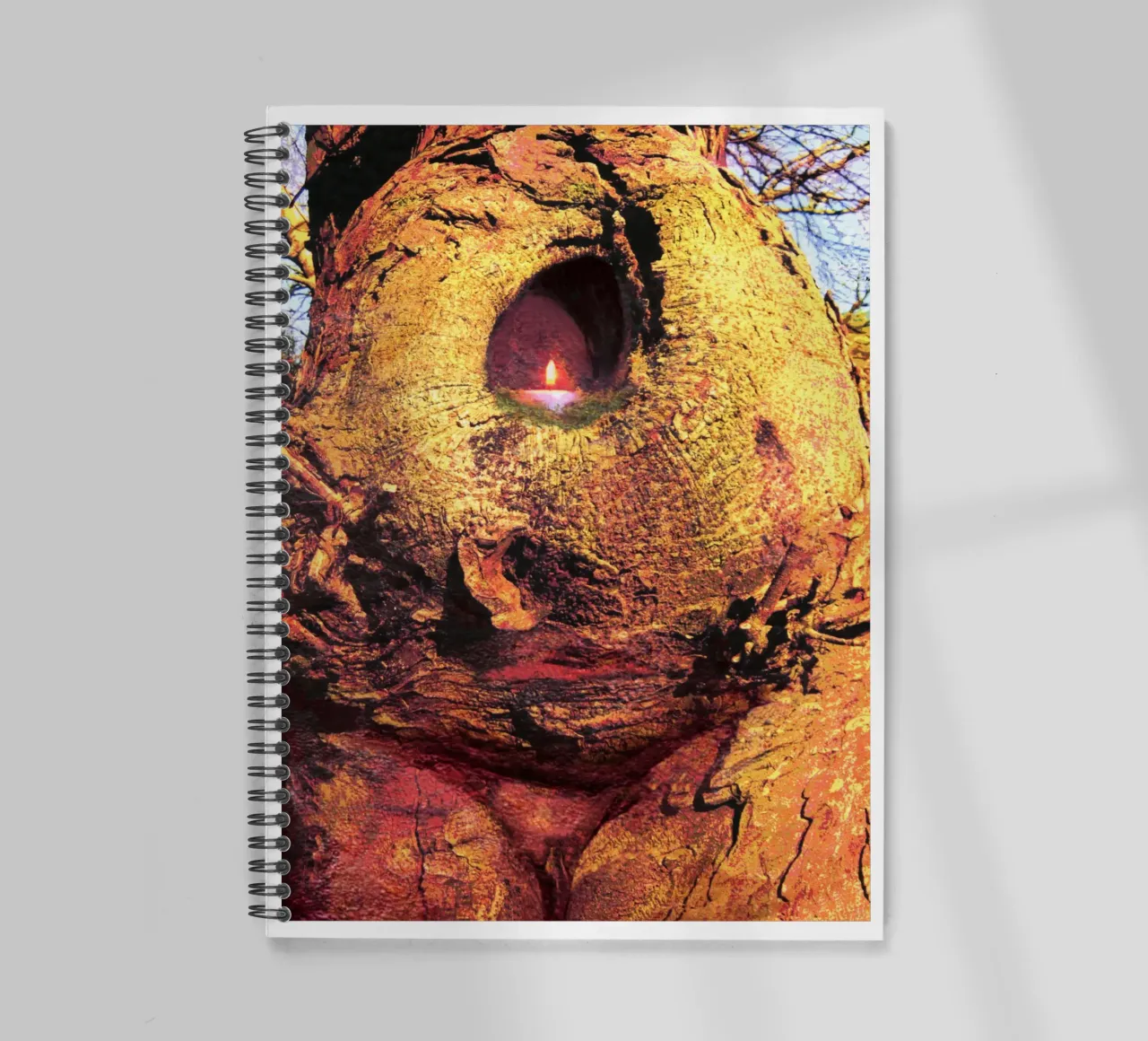 Goddess in the landscape 1 spiral notebook by goddess art