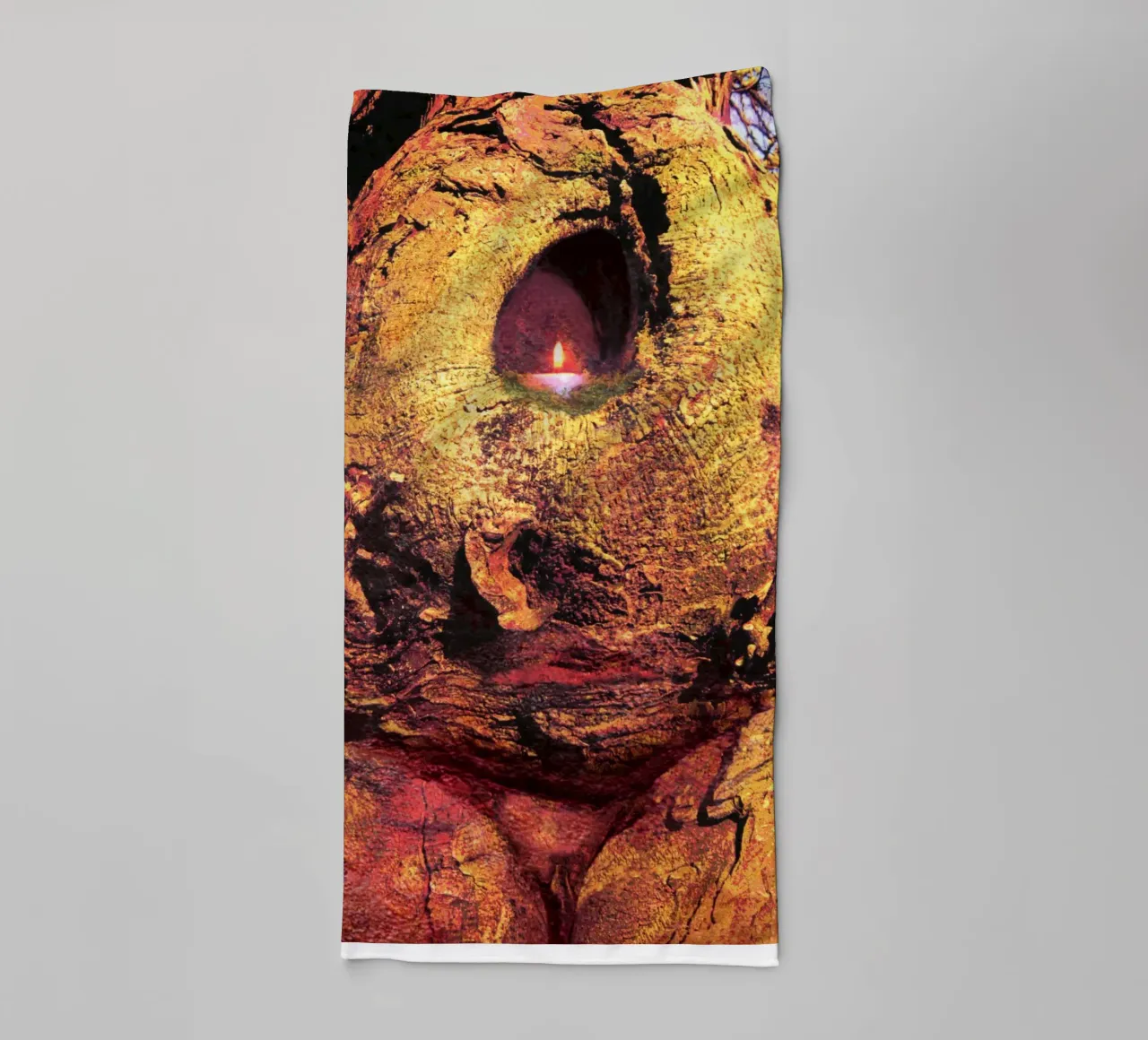 Goddess in the landscape 1 towel by goddess art