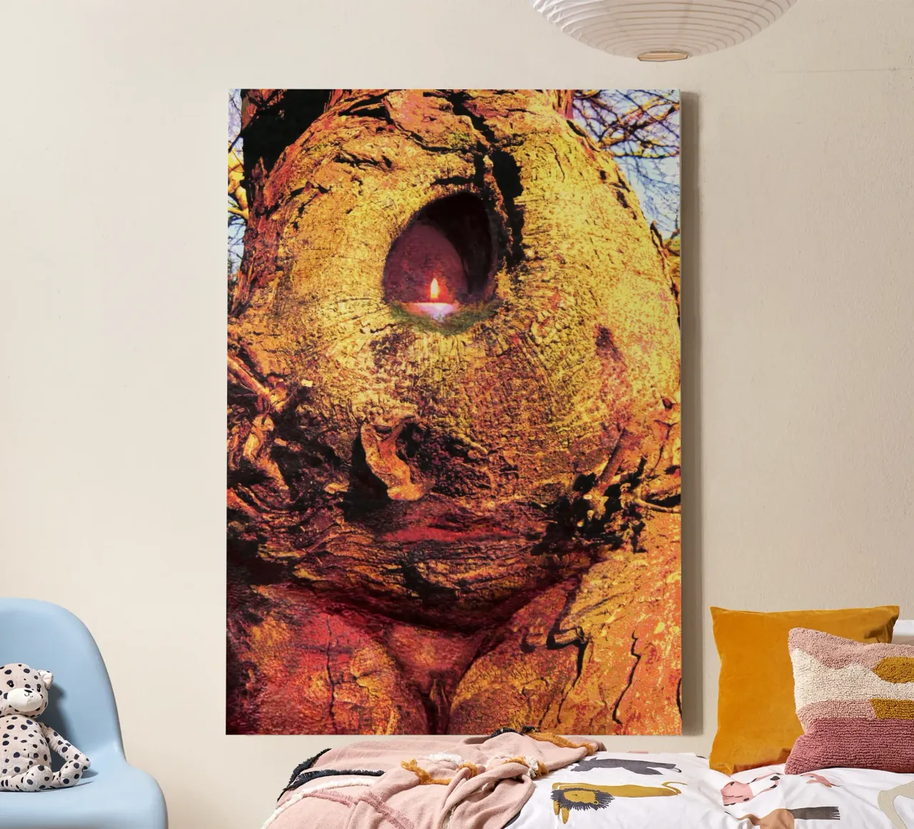 La dea nel paesaggio 1 tela da goddess art