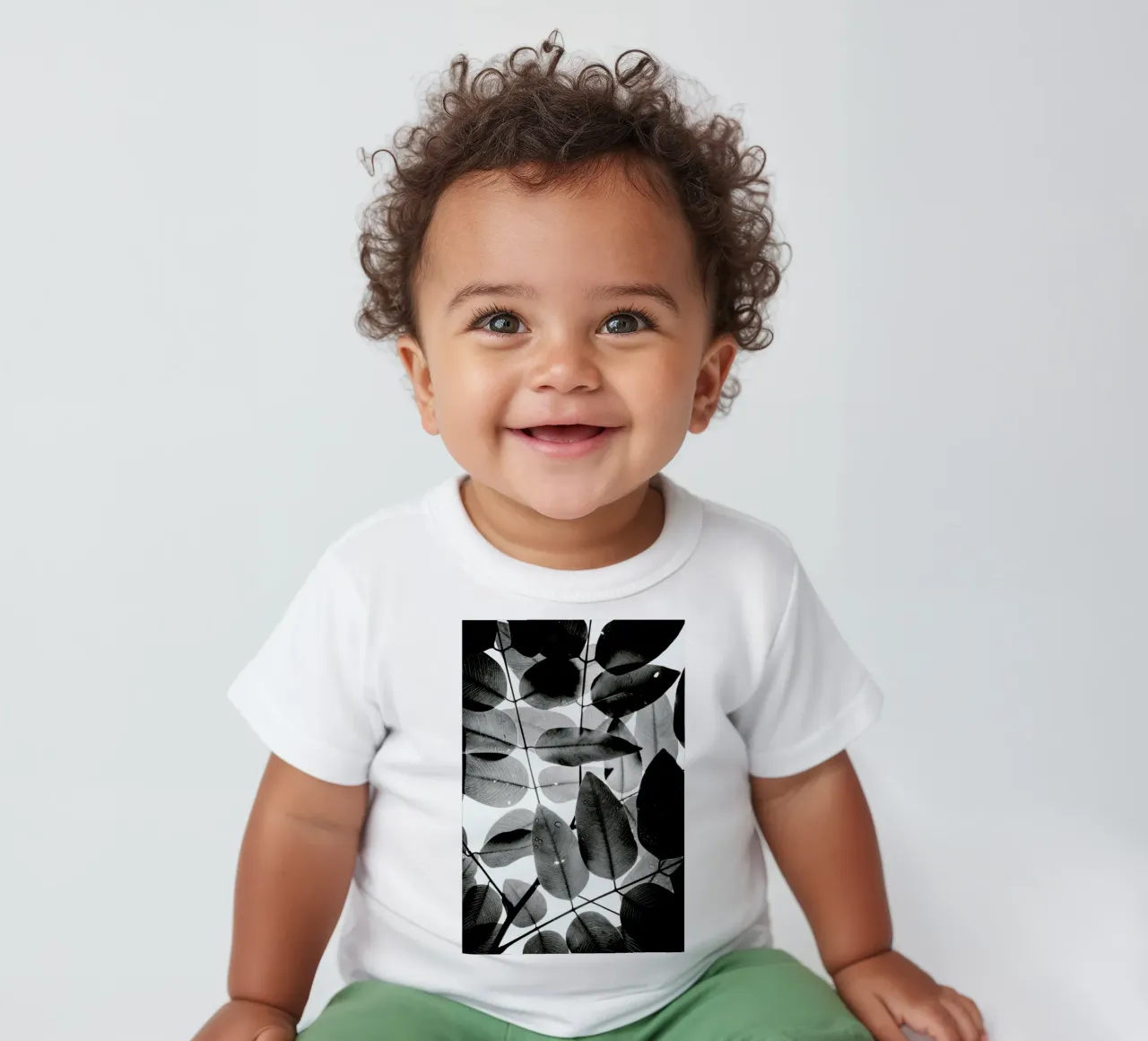 Experiments with Leaves II baby t-shirt by Tal Paz-Fridman