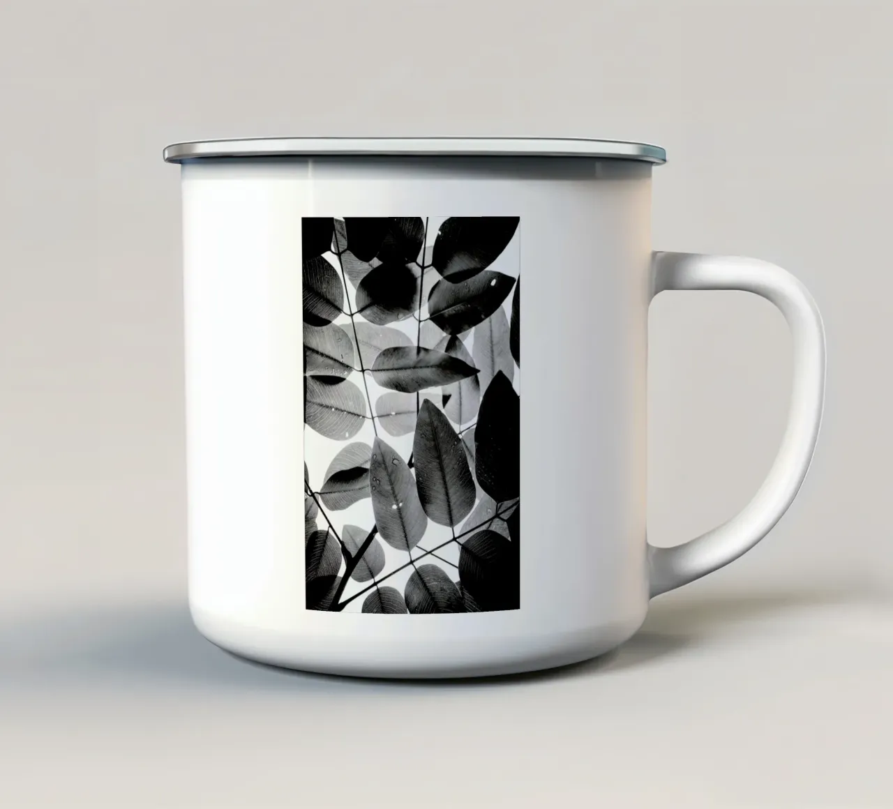 Experiments with Leaves II Emaille Tasse von Tal Paz-Fridman