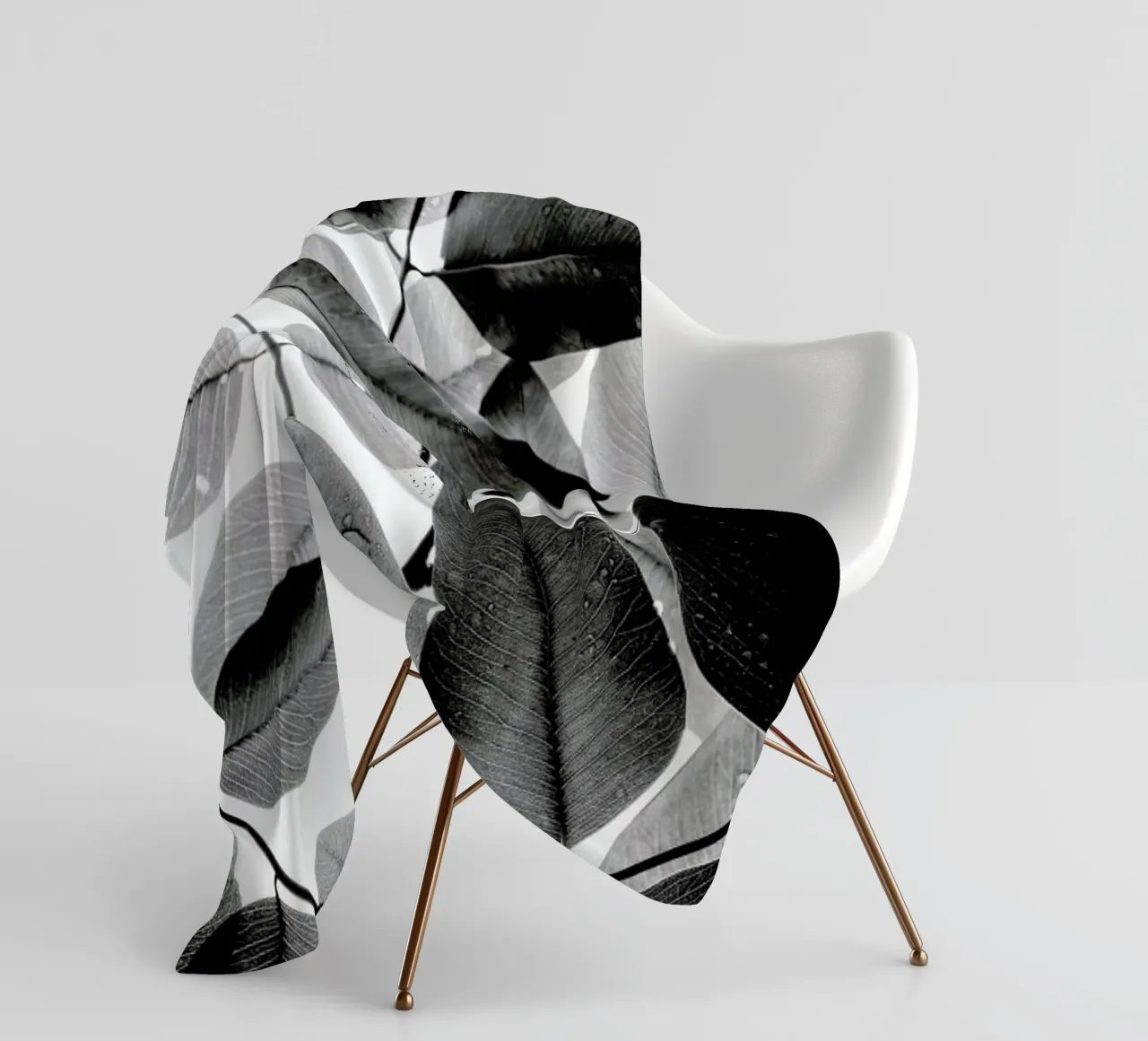 Experiments with Leaves II fleece blanket by Tal Paz-Fridman