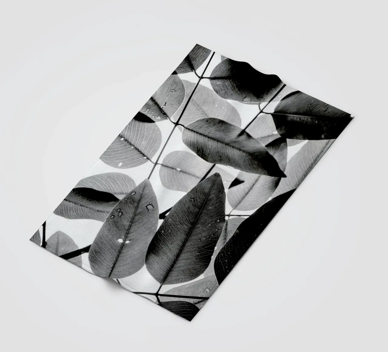 Experiments with Leaves II fleece blanket by Tal Paz-Fridman