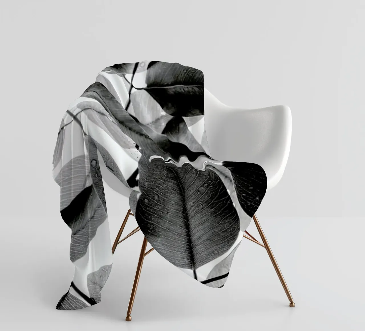 Experiments with Leaves II fleece blanket by Tal Paz-Fridman