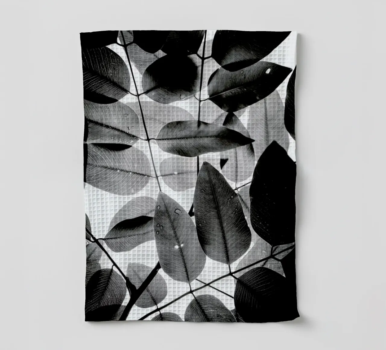 Experiments with Leaves II tea towel by Tal Paz-Fridman
