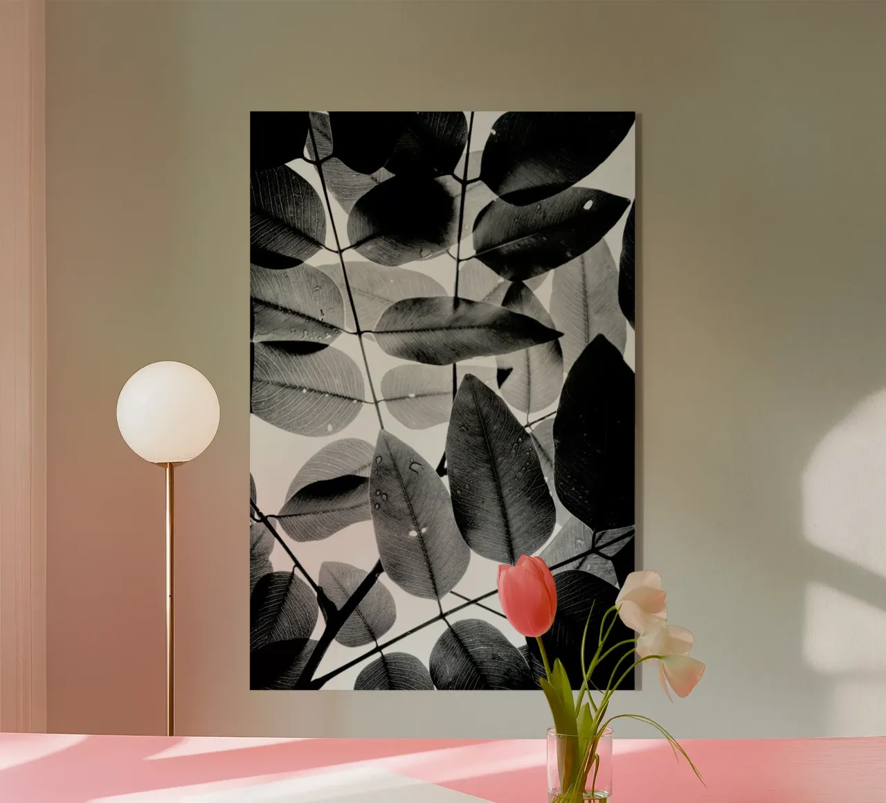 Experiments with Leaves II acrylic glass by Tal Paz-Fridman