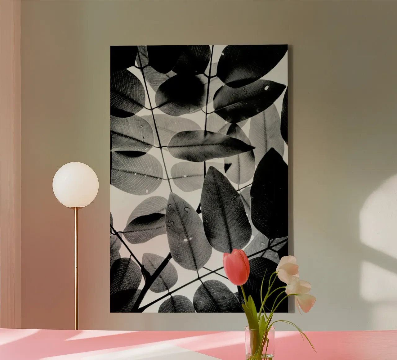 Experiments with Leaves II lienzo de Tal Paz-Fridman