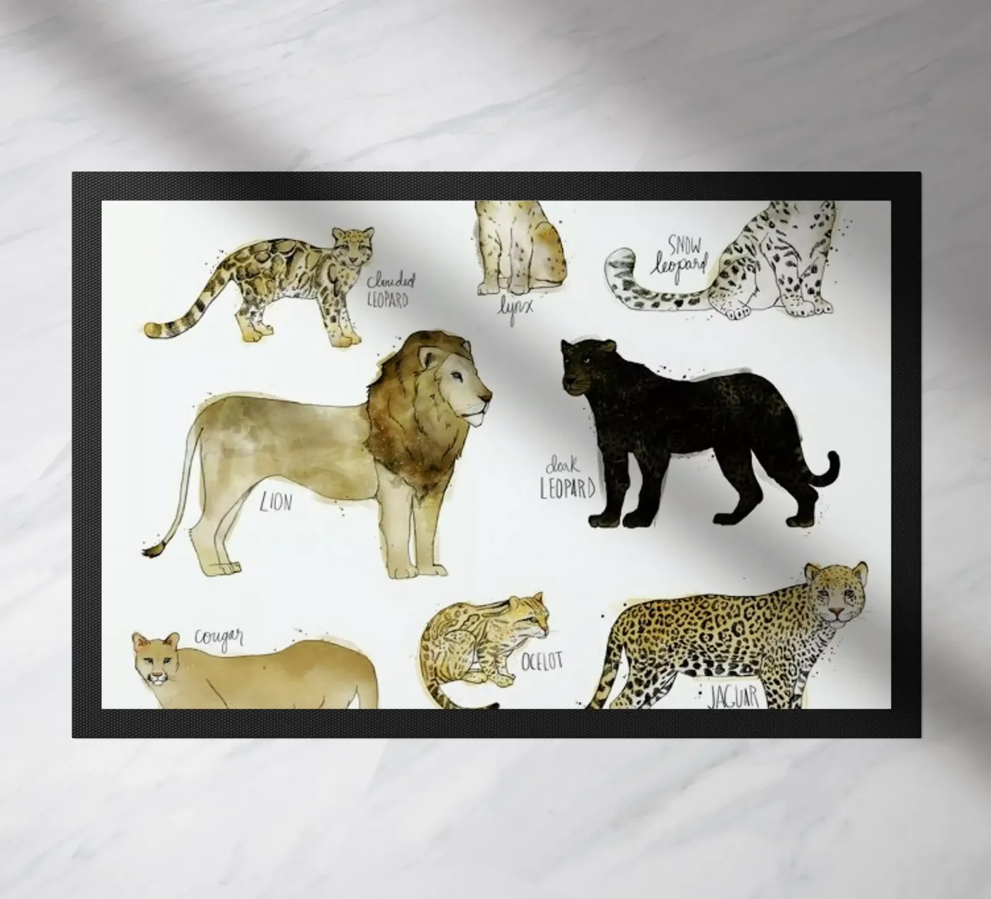 Wild Cats deurmat van Amy Hamilton
