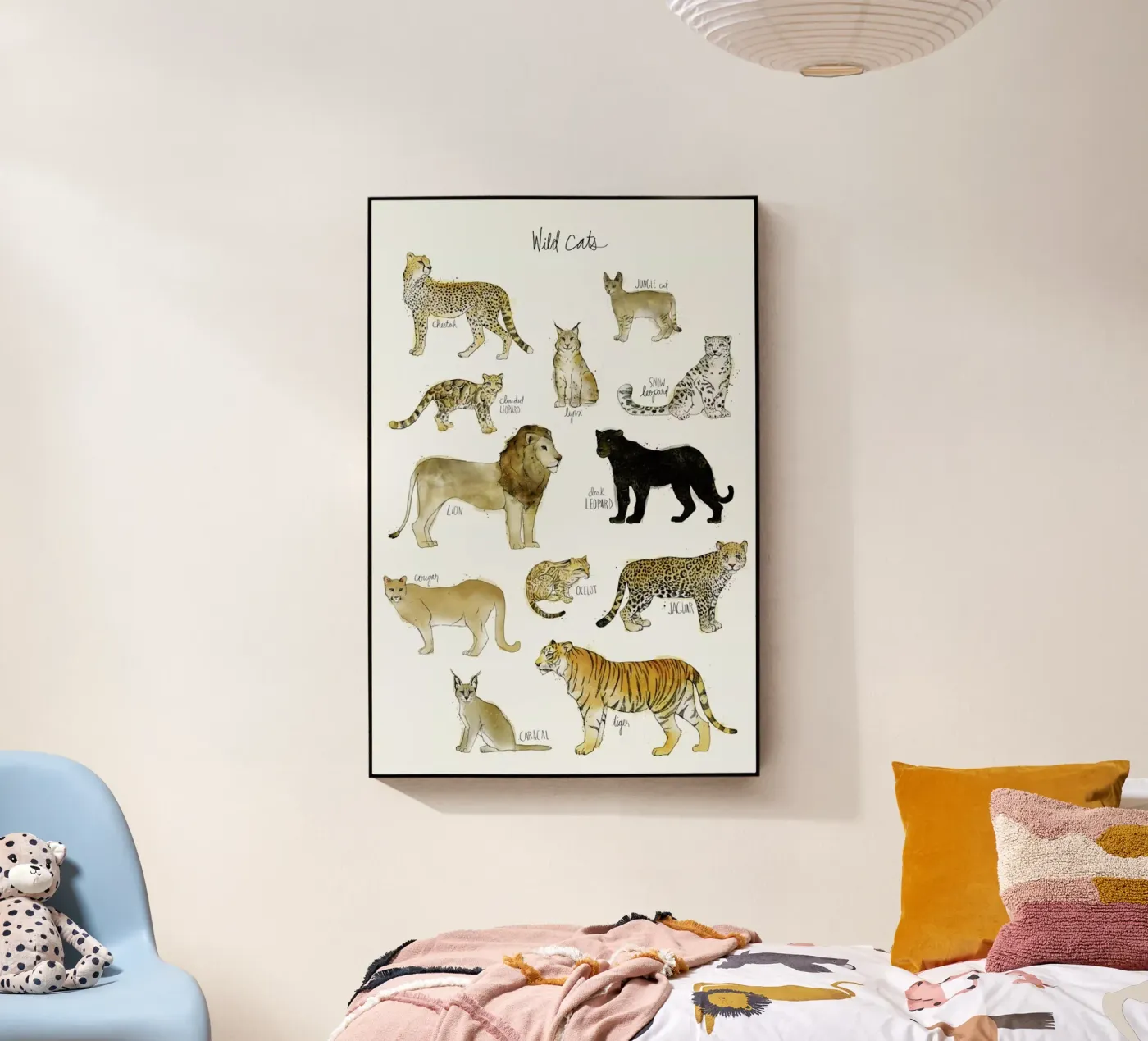 Wild Cats acryl van Amy Hamilton