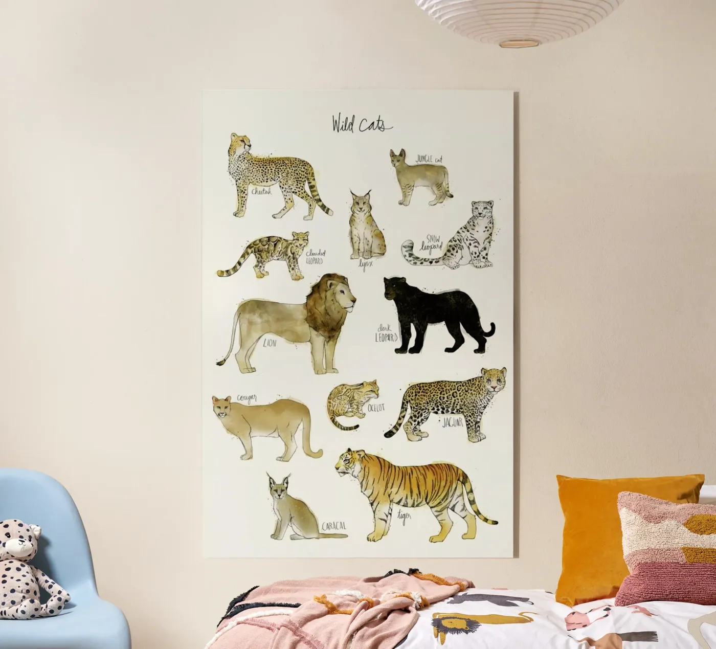 Wild Cats acryl van Amy Hamilton