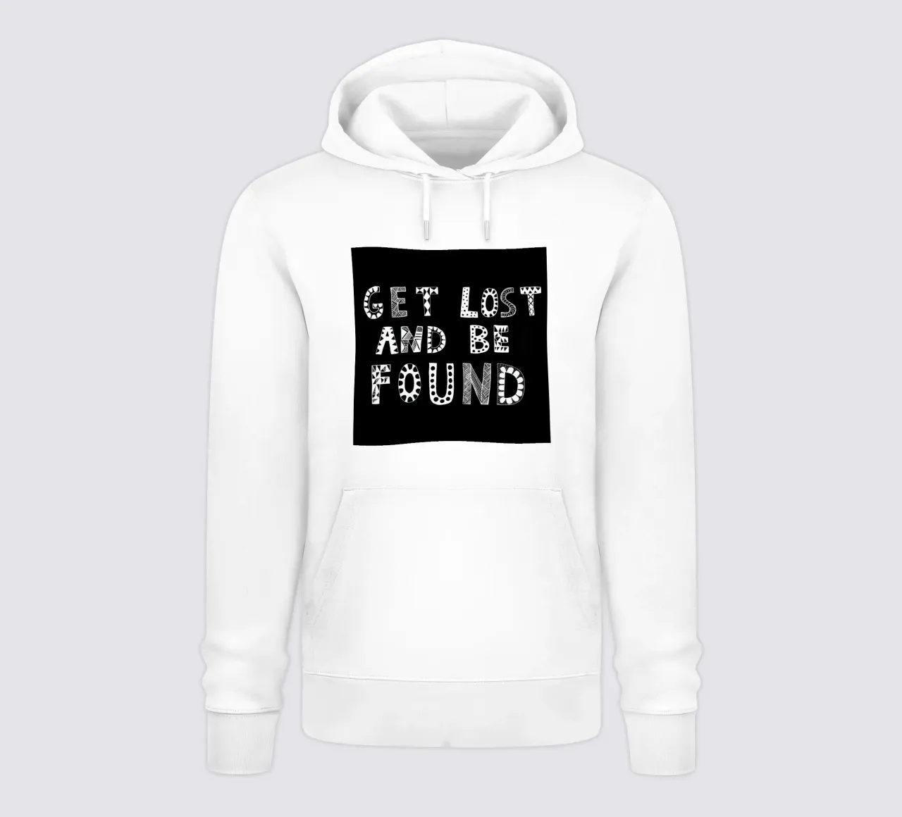 Get Lost and Be Found Black felpa con cappuccio da Vasare Nar