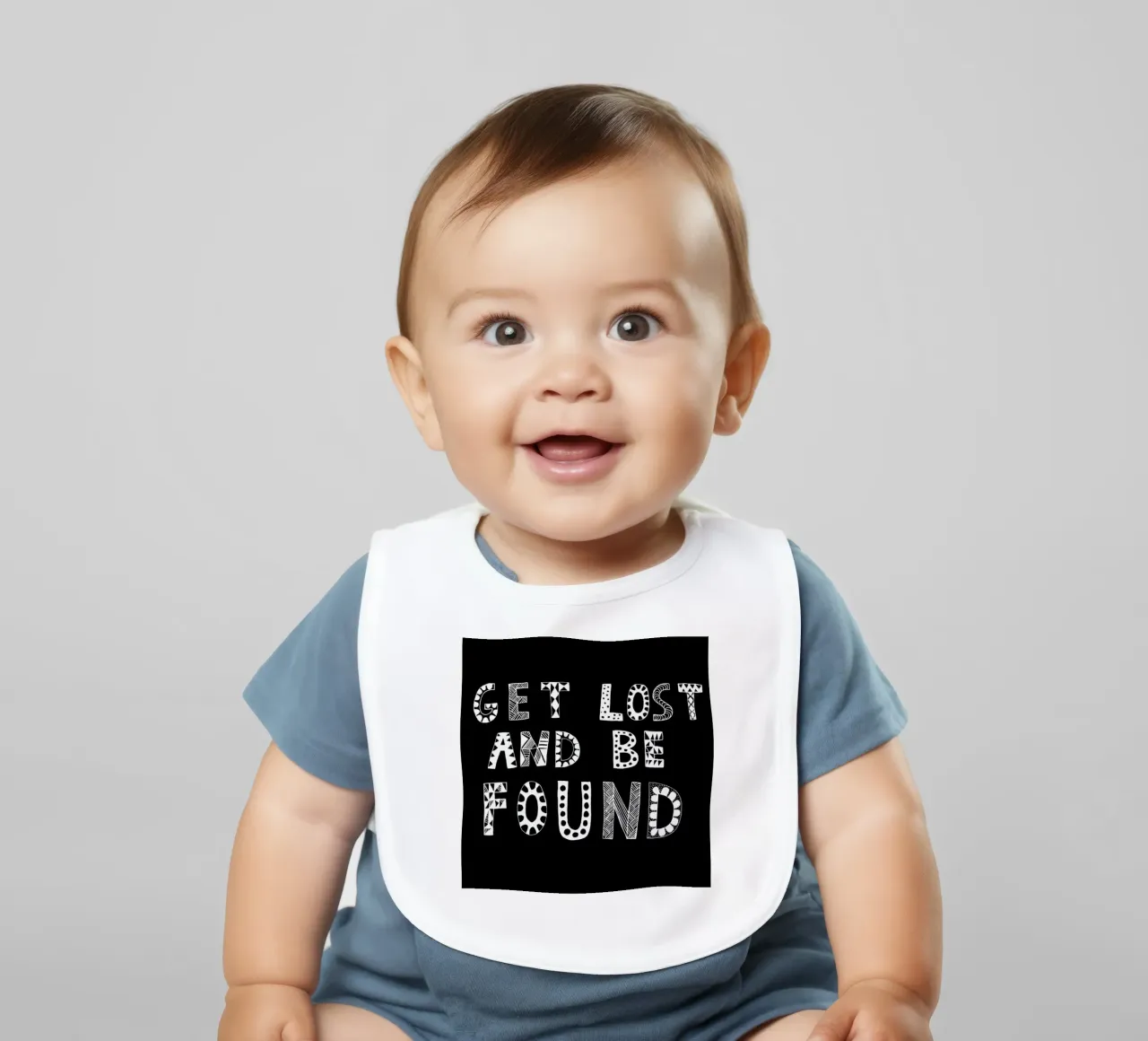 Get Lost and Be Found Black bavaglino da Vasare Nar