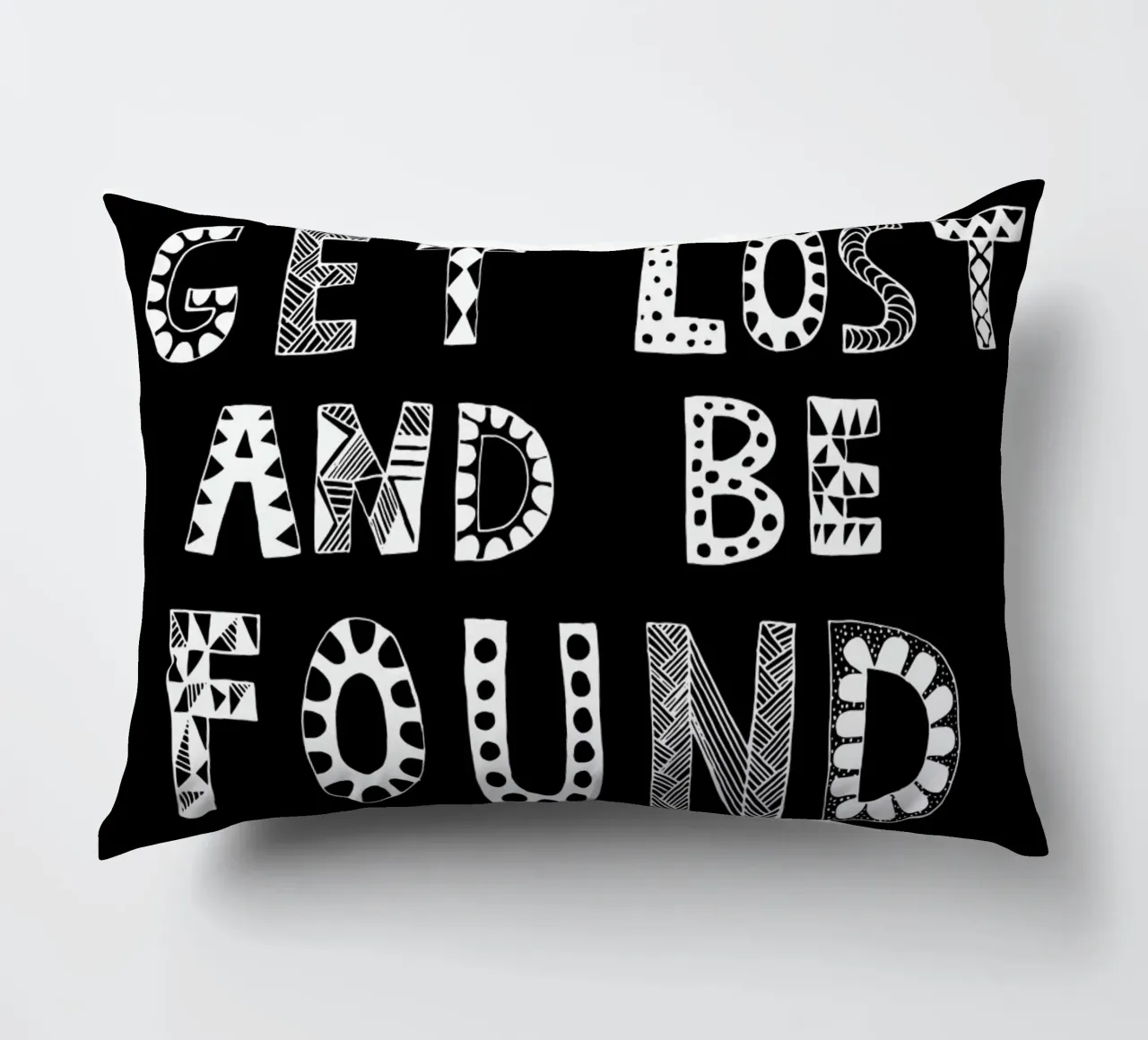 Get Lost and Be Found Black cuscino da Vasare Nar