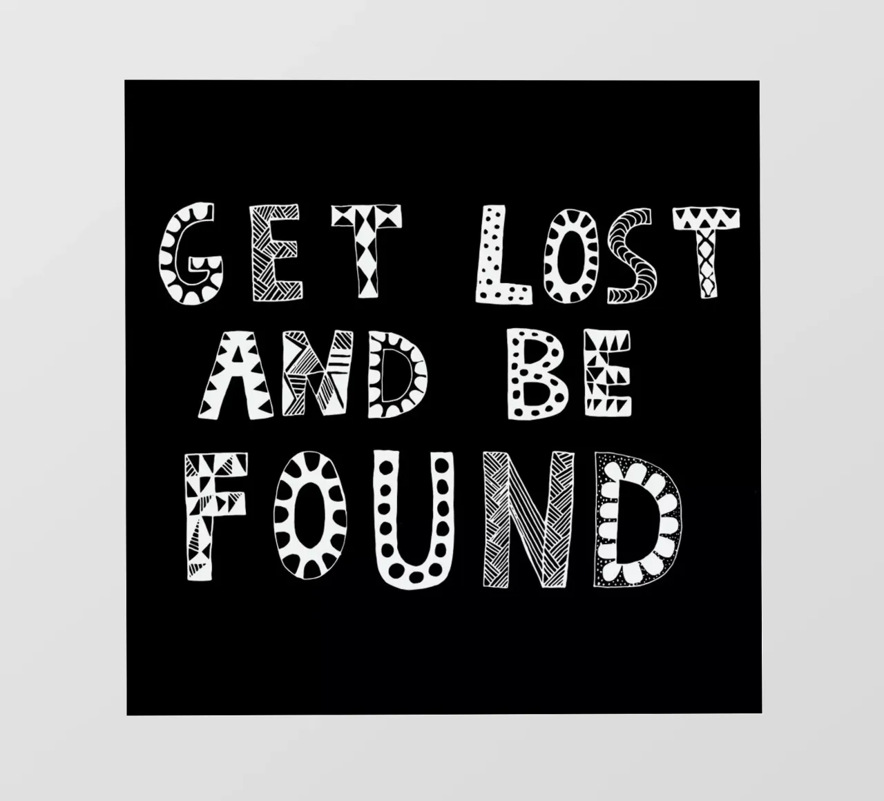 Get Lost and Be Found Black pellicola backlit da Vasare Nar