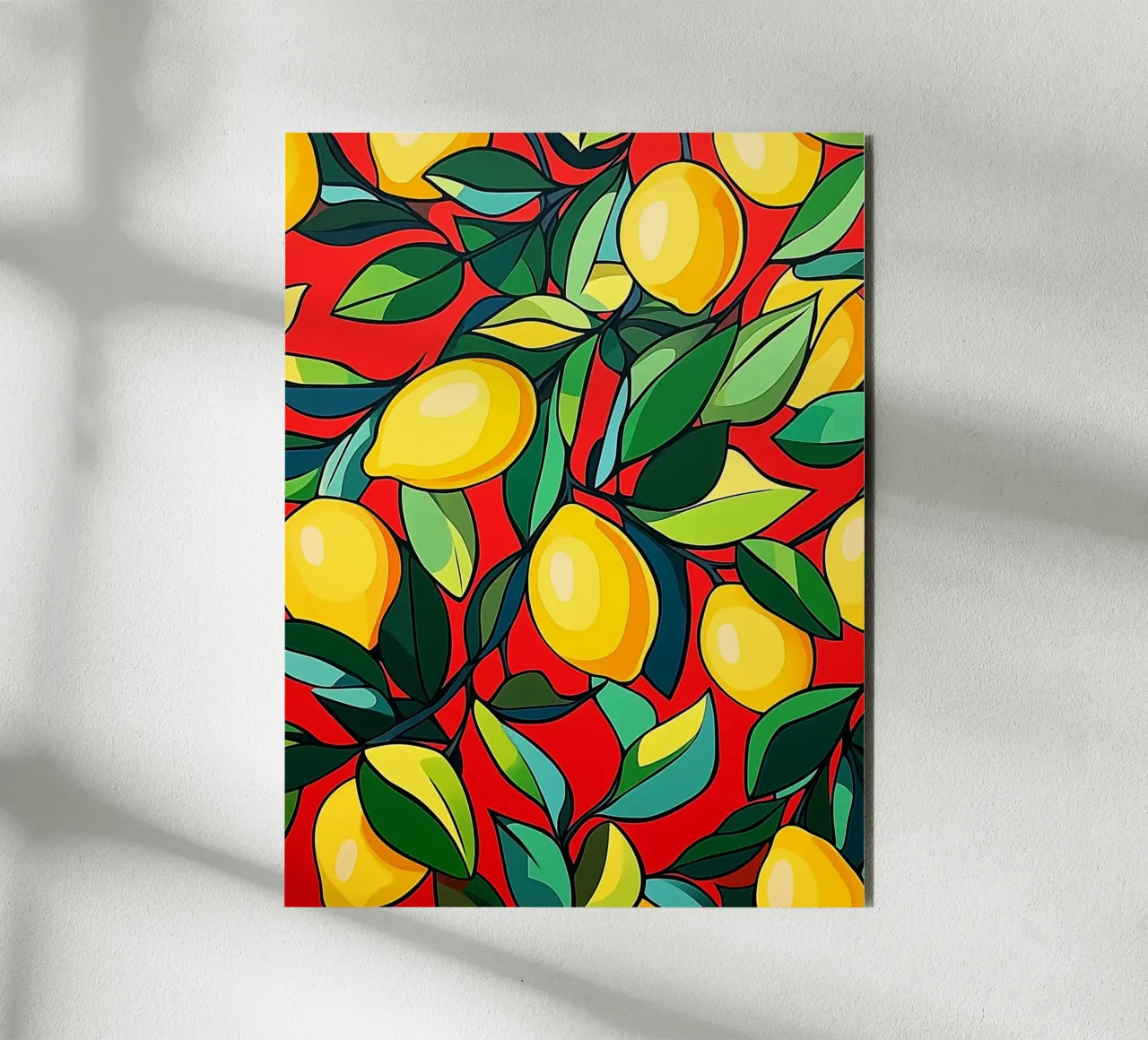 Motiv Zitrone Pop Art Alu-Dibond von Spice & Style