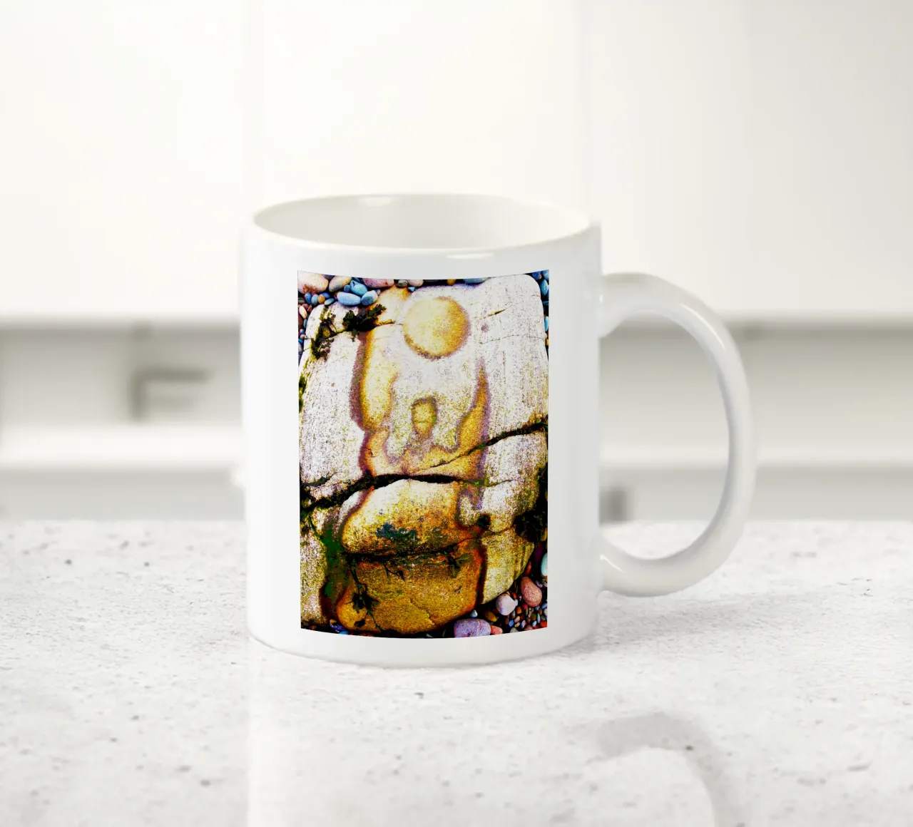 Full Moon Rock Dancer ceramic mug by goddess art