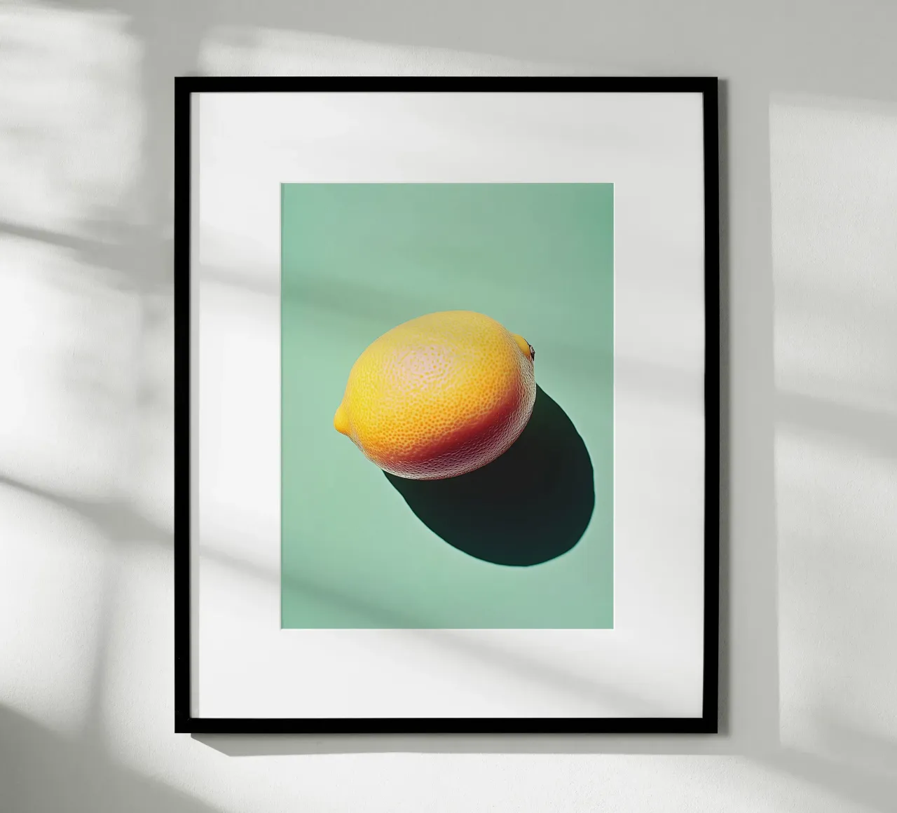 Zitrone auf grünem Hintergrund Hahnemühle von Spice & Style