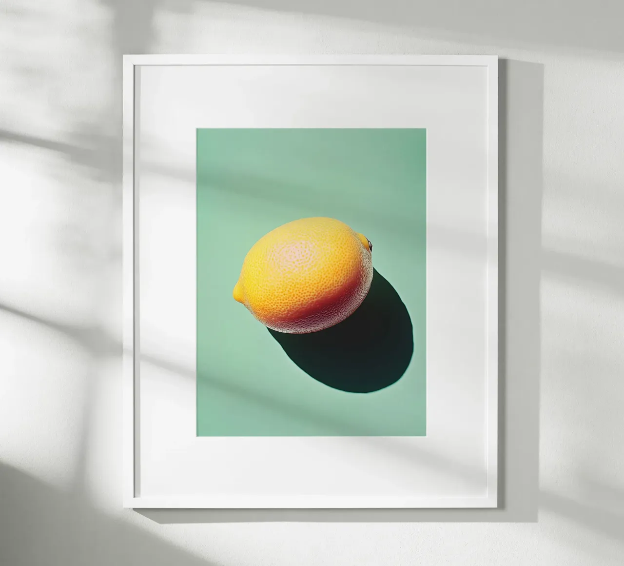 Zitrone auf grünem Hintergrund Hahnemühle von Spice & Style