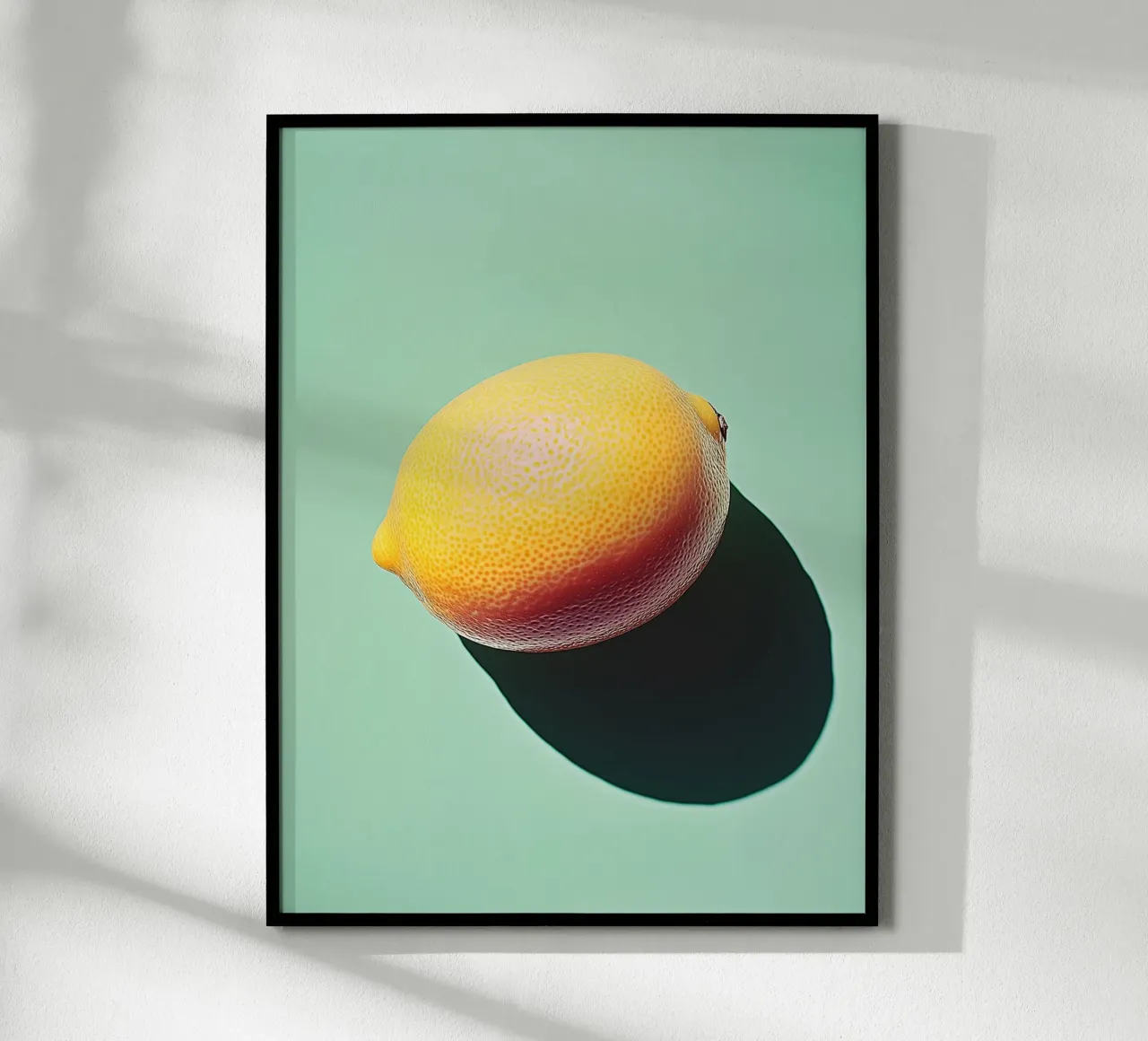 Zitrone auf grünem Hintergrund Hahnemühle von Spice & Style