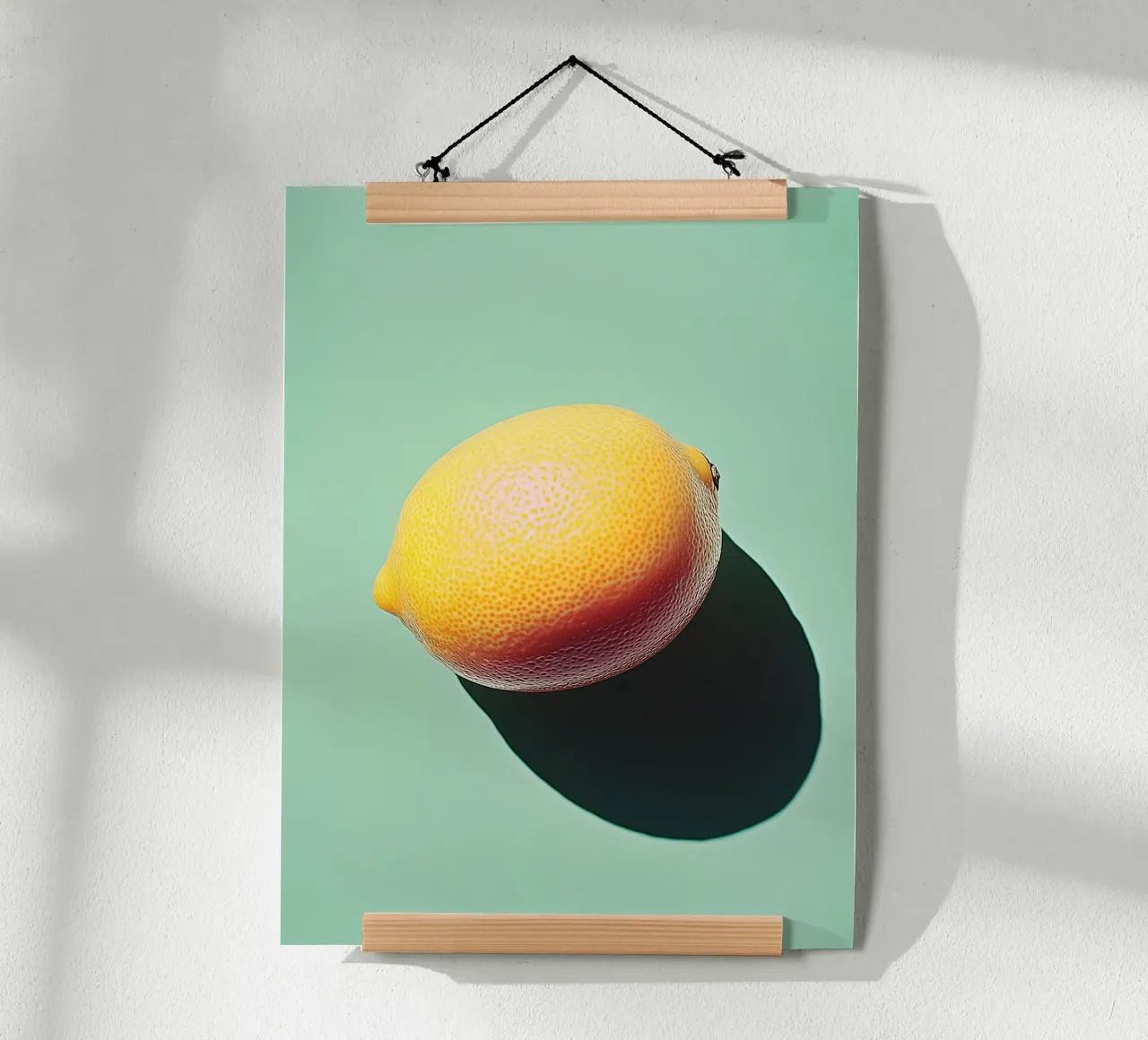 Zitrone auf grünem Hintergrund Hahnemühle von Spice & Style