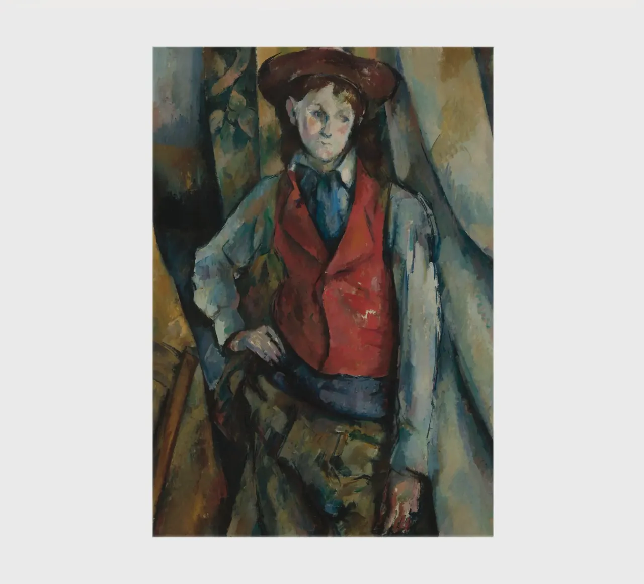 Paul Cézanne - Boy in a Red Waistcoat notebook by Timeless Artworks