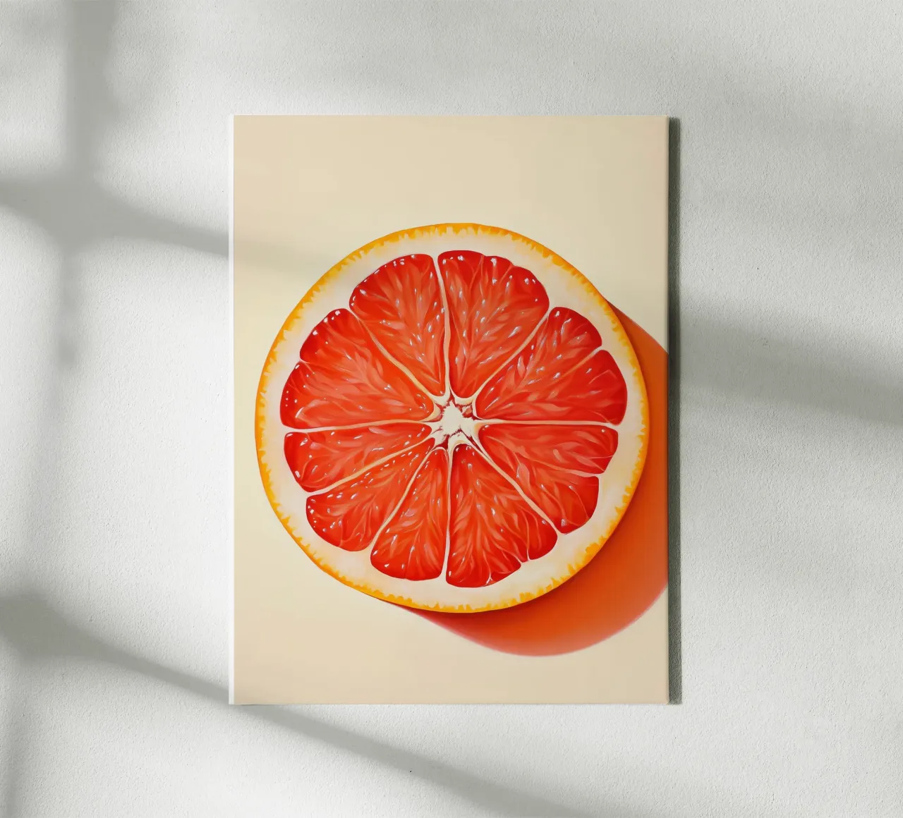 Vibrant grapefruit canvas by Spice & Style