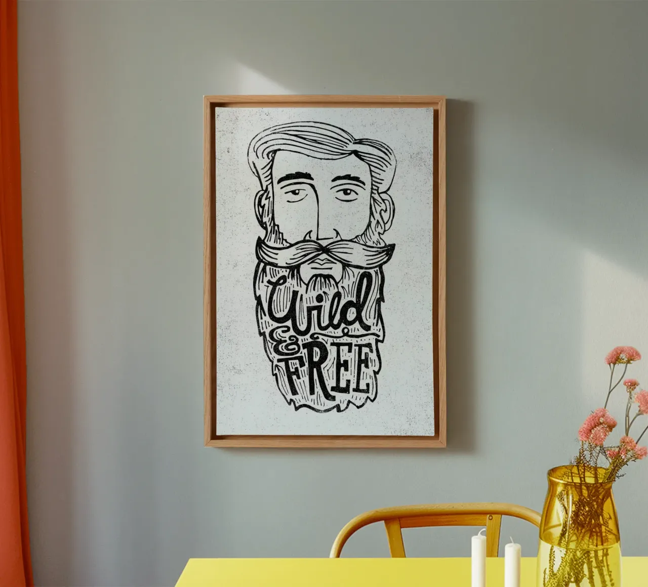 wild & free canvas with Floater frame by Matthew Taylor Wilson