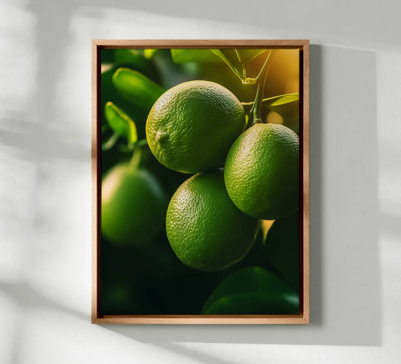 Limes on a stick canvas with Floater frame by Spice & Style