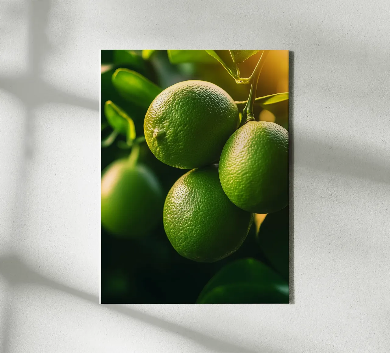 Limes on a stick canvas with Floater frame by Spice & Style