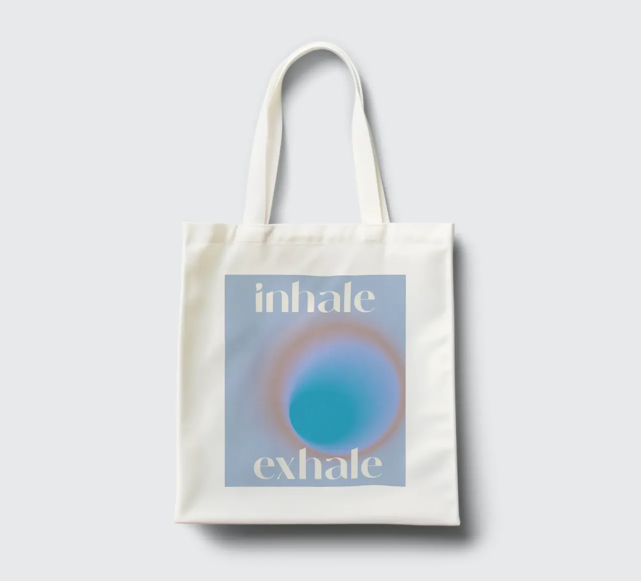 Inhale Exhale borsa in juta da treechild