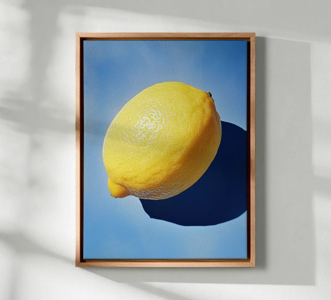 Zitrone im Licht Leinwand von Spice & Style