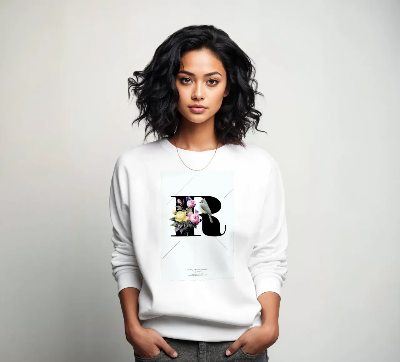 Botanical Alphabet - R Sweatshirt von Froilein Juno