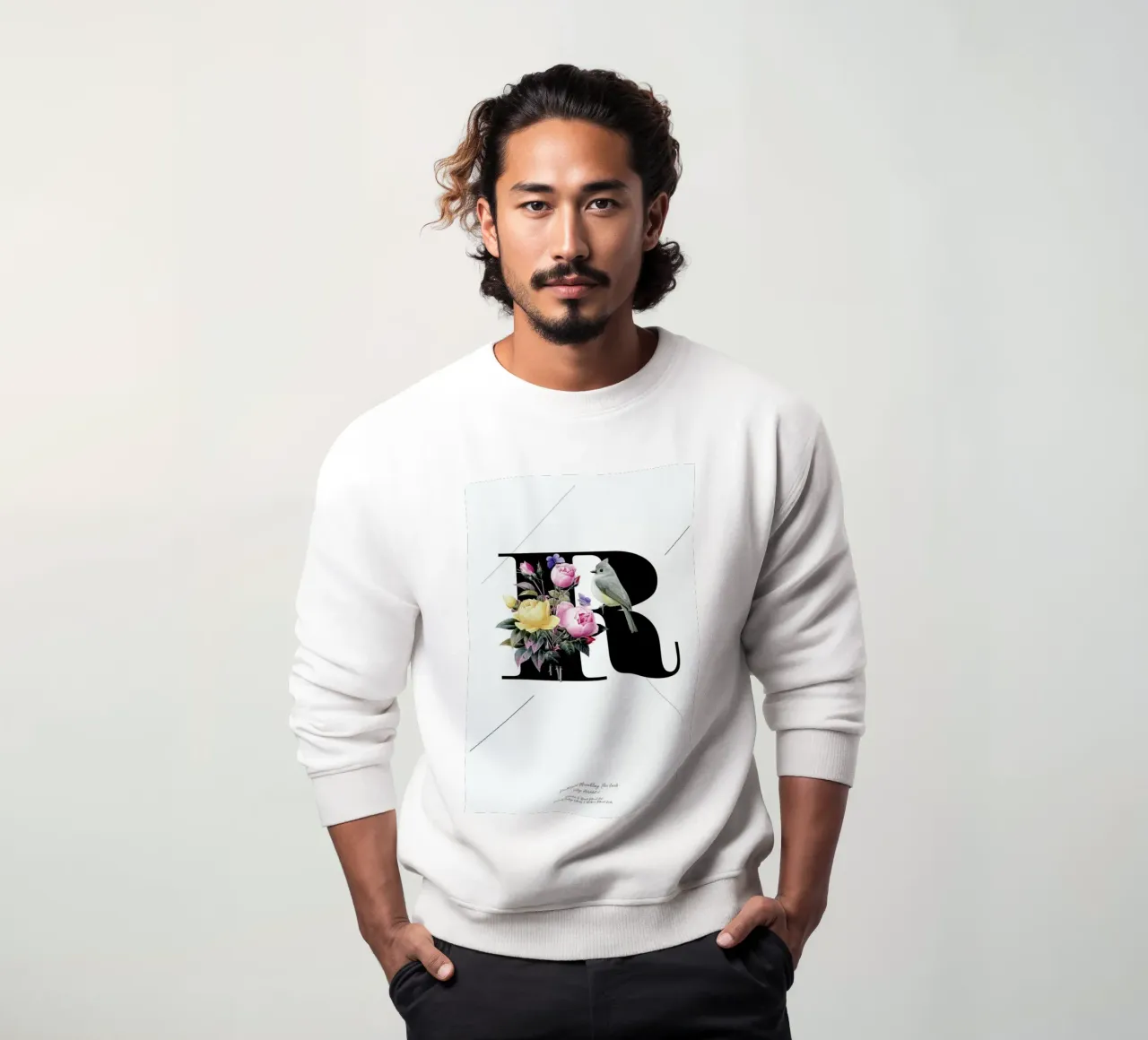 Botanical Alphabet - R Sweatshirt von Froilein Juno
