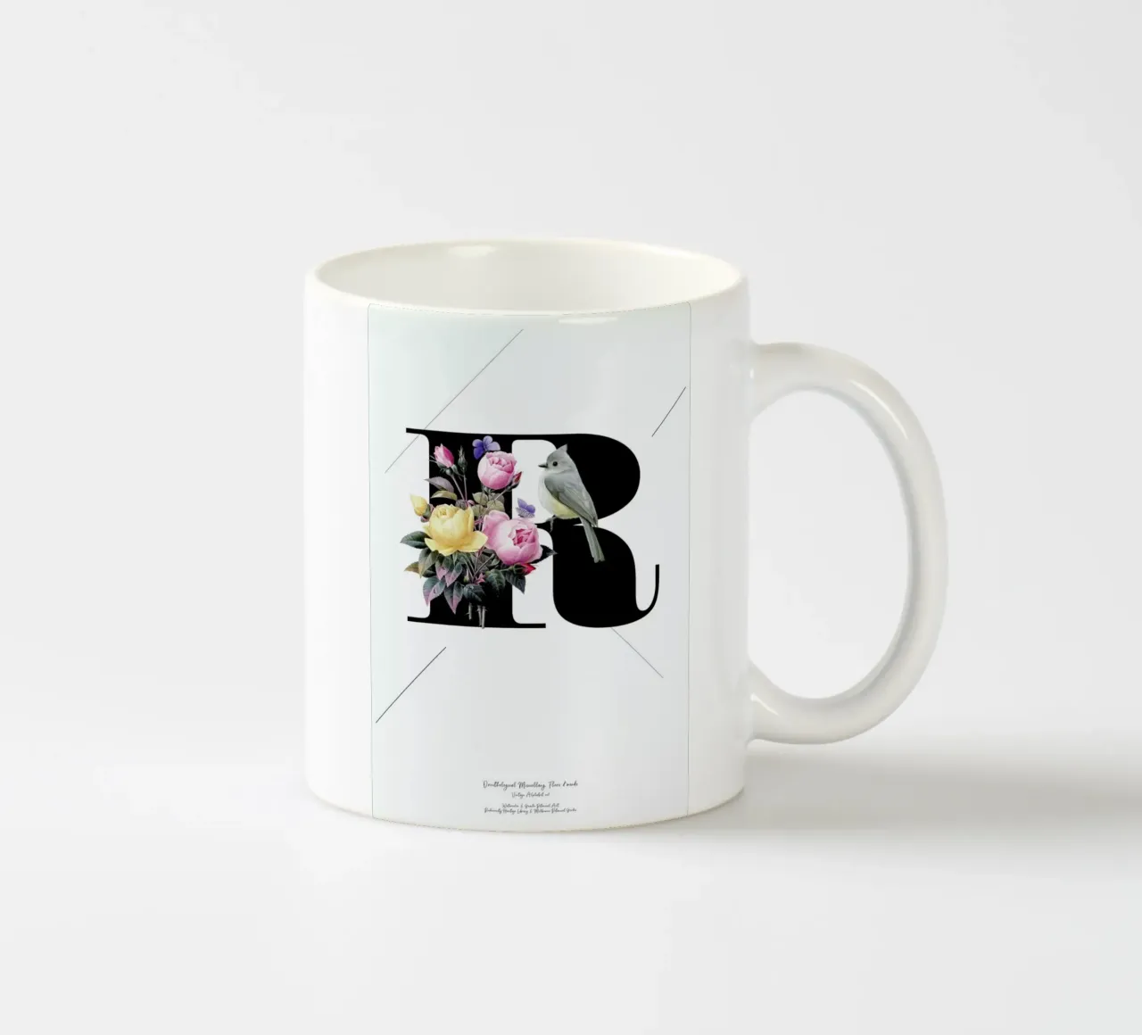 Botanical Alphabet - R keramische mok van Froilein Juno
