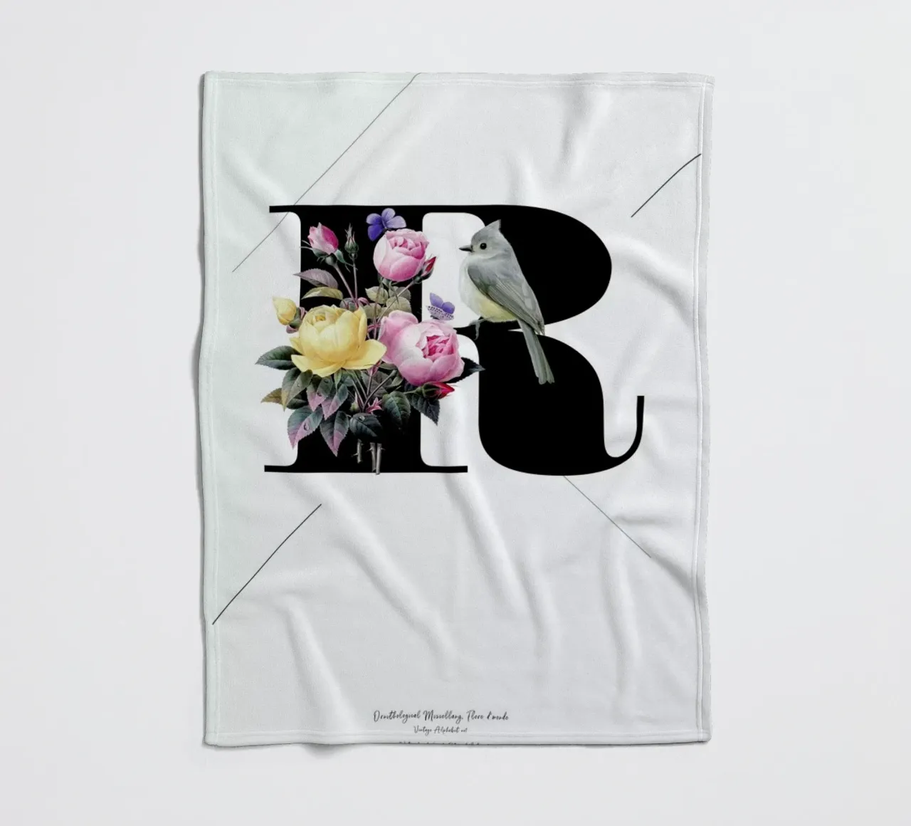 Botanical Alphabet - R coperta in pile da Froilein Juno