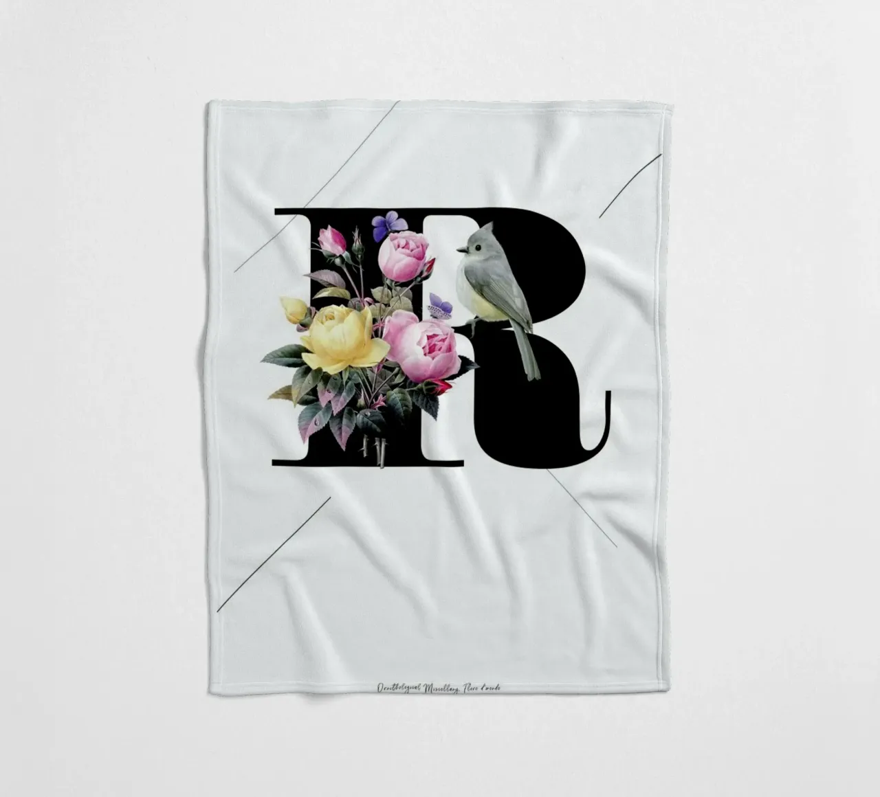 Botanical Alphabet - R coperta in pile da Froilein Juno