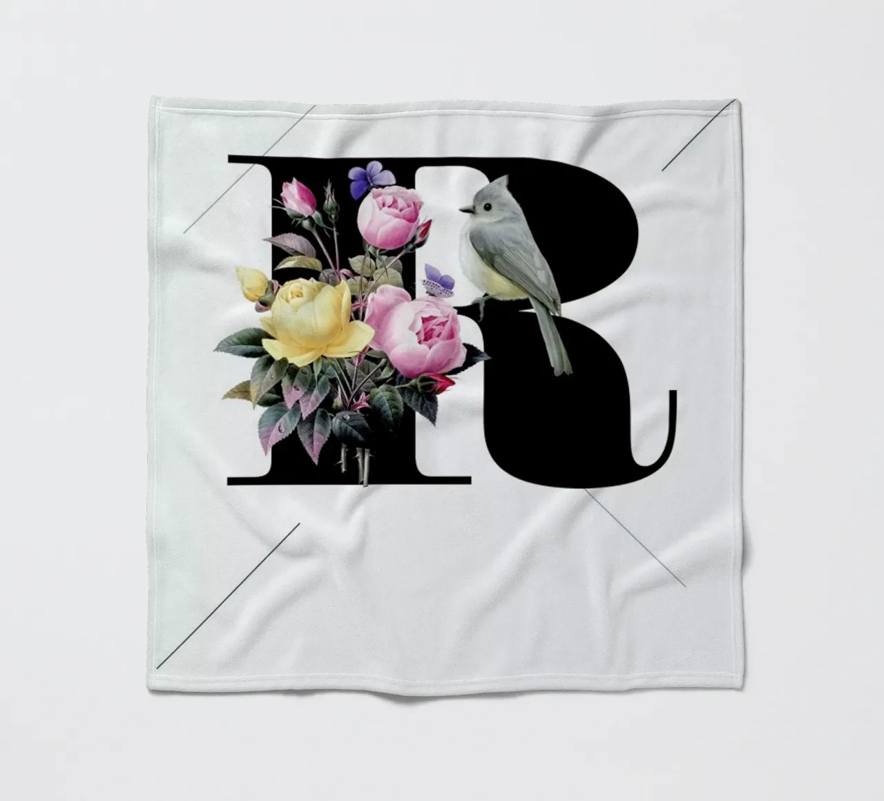 Botanical Alphabet - R coperta in pile da Froilein Juno