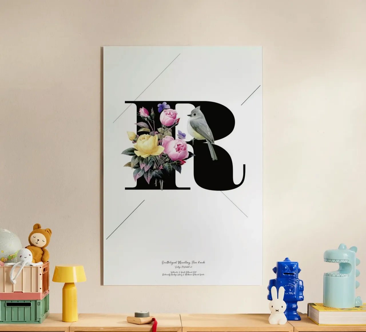 Botanical Alphabet - R plexiglass da Froilein Juno