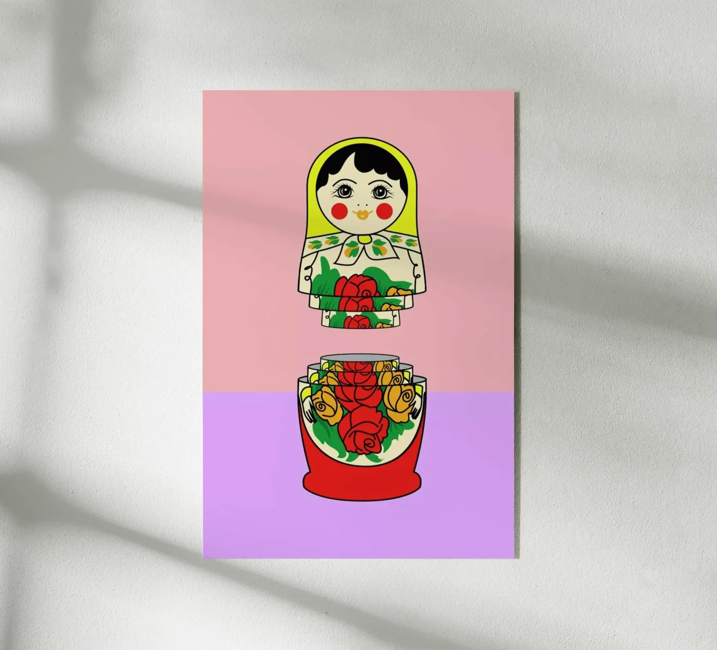 Matrioshka acryl van Jan Luzar