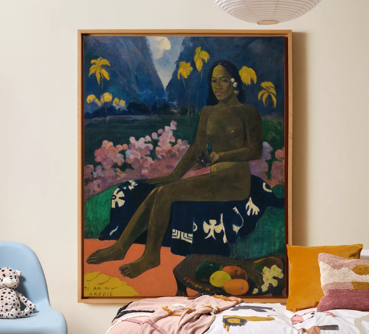 Paul Gauguin - The Seed of the Areoi canvas with Floater frame by Timeless Artworks