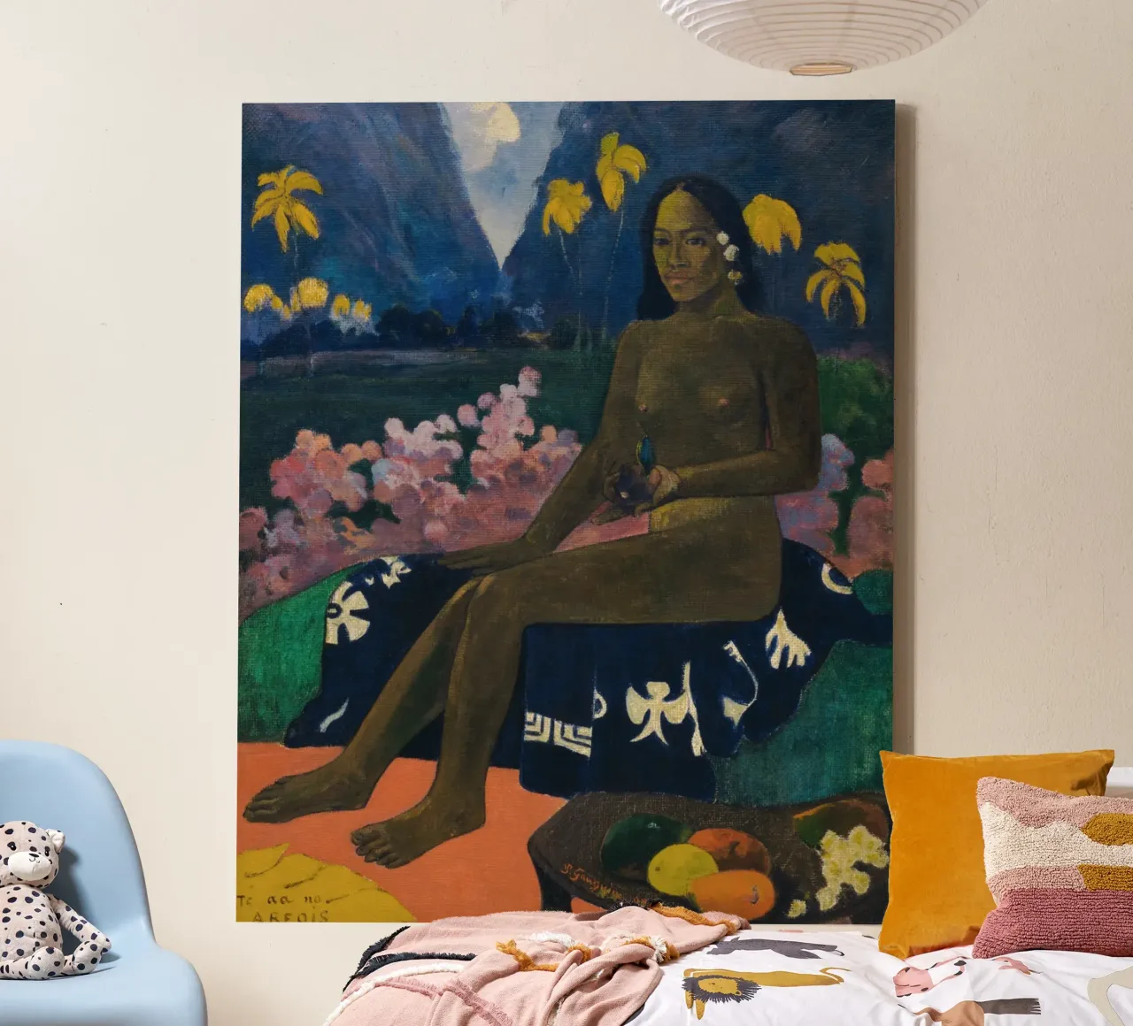 Paul Gauguin - The Seed of the Areoi canvas with Floater frame by Timeless Artworks