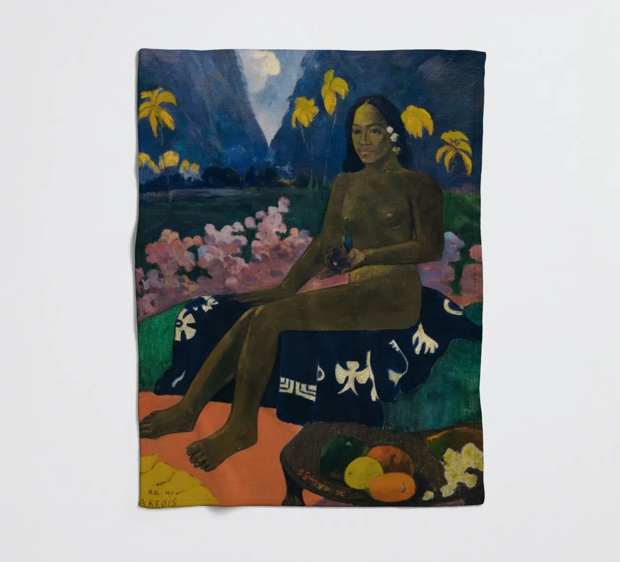 Paul Gauguin - Die Saat des Areoi Fleecedecke von Timeless Artworks