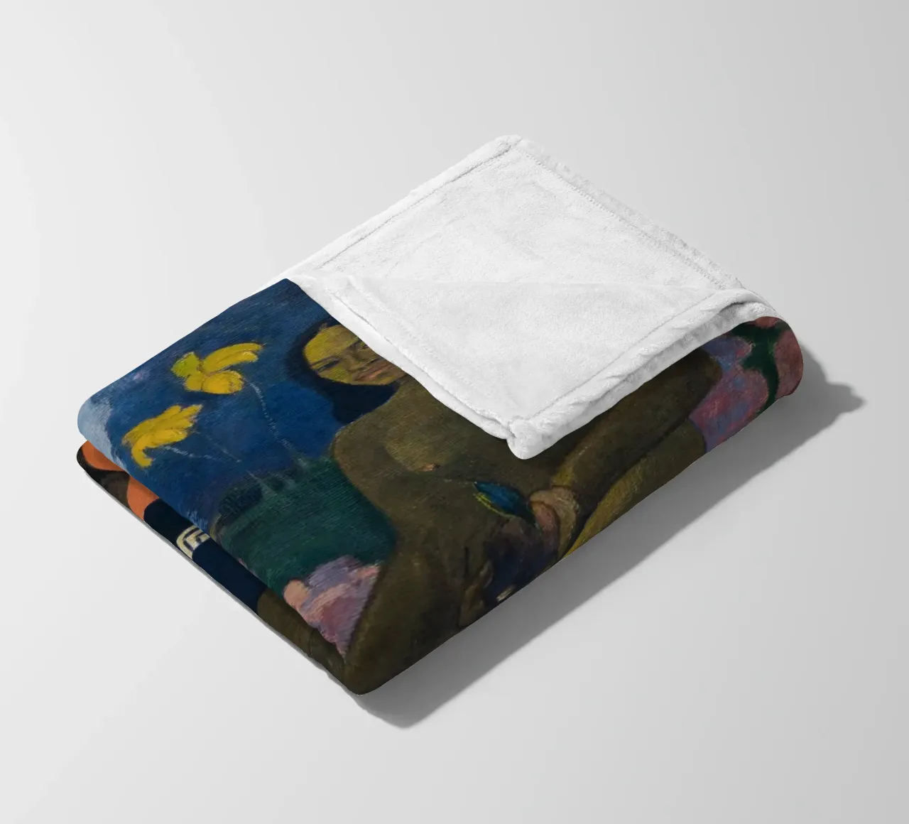 Paul Gauguin - Die Saat des Areoi Fleecedecke von Timeless Artworks