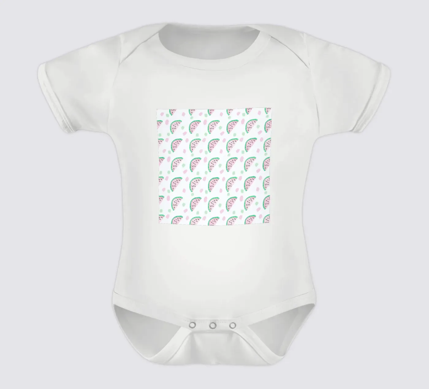 Watermelon Pattern short-sleeve baby romper by Vasare Nar